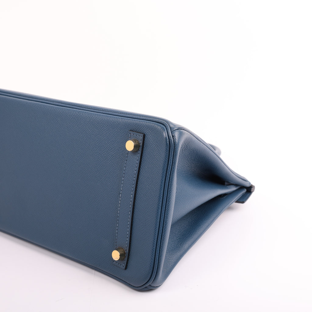 Hermès Deep Bleu Epsom Retourne Birkin 30 (GHW | 2020)