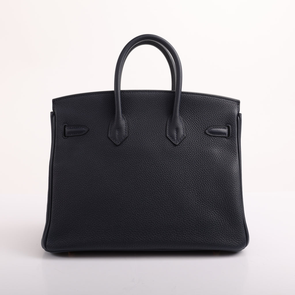 Hermès Bleu Nuit Togo Retourne Birkin 25 (GHW | 2017)