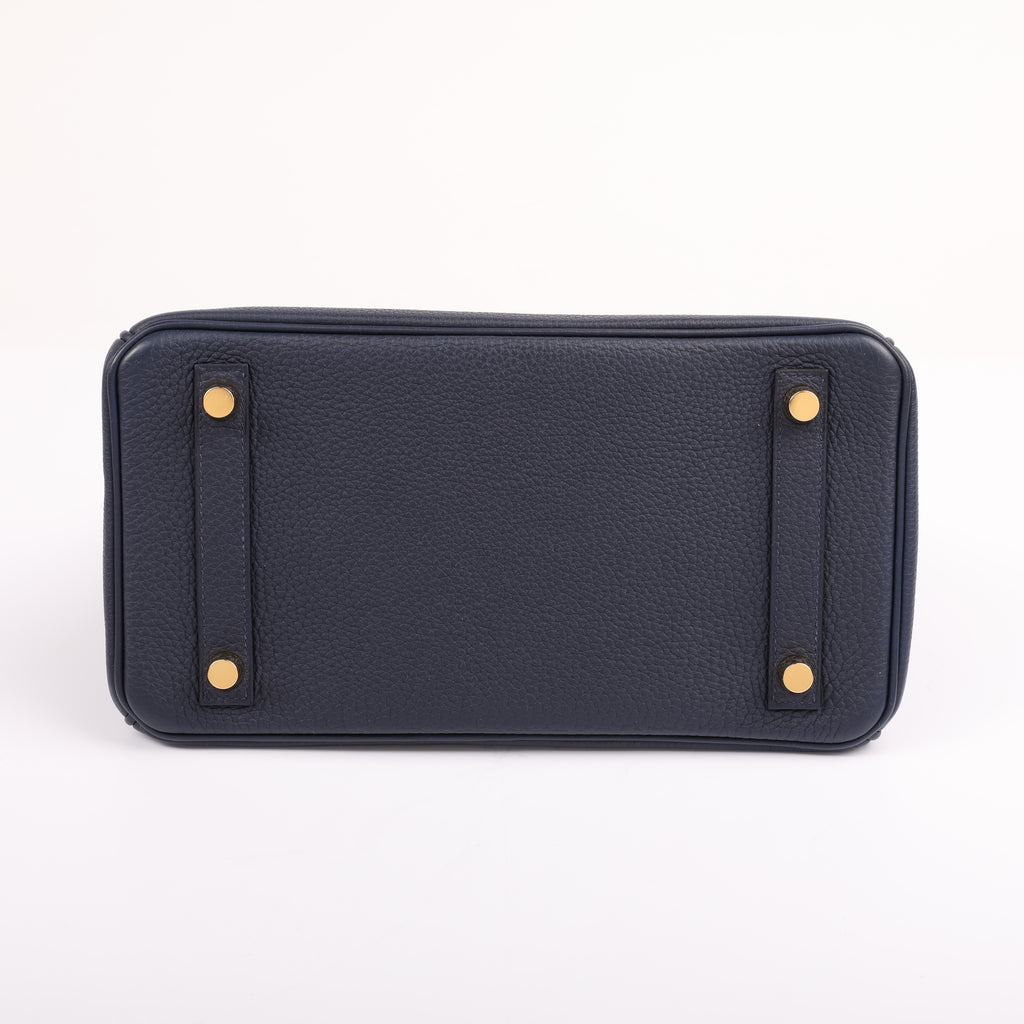 Hermès Bleu Nuit Togo Retourne Birkin 25 (GHW | 2017)