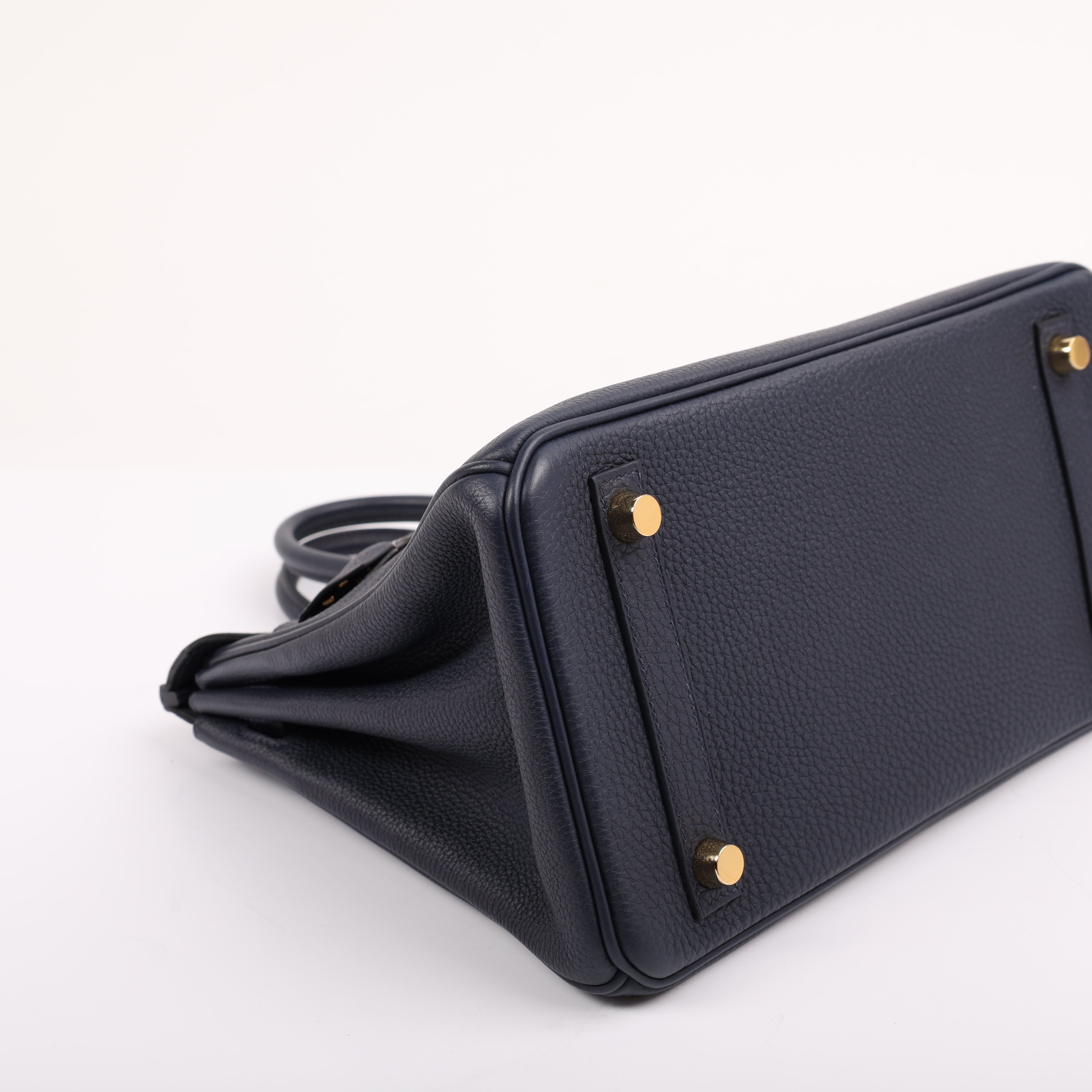 Hermès Bleu Nuit Togo Retourne Birkin 25 (GHW | 2017)