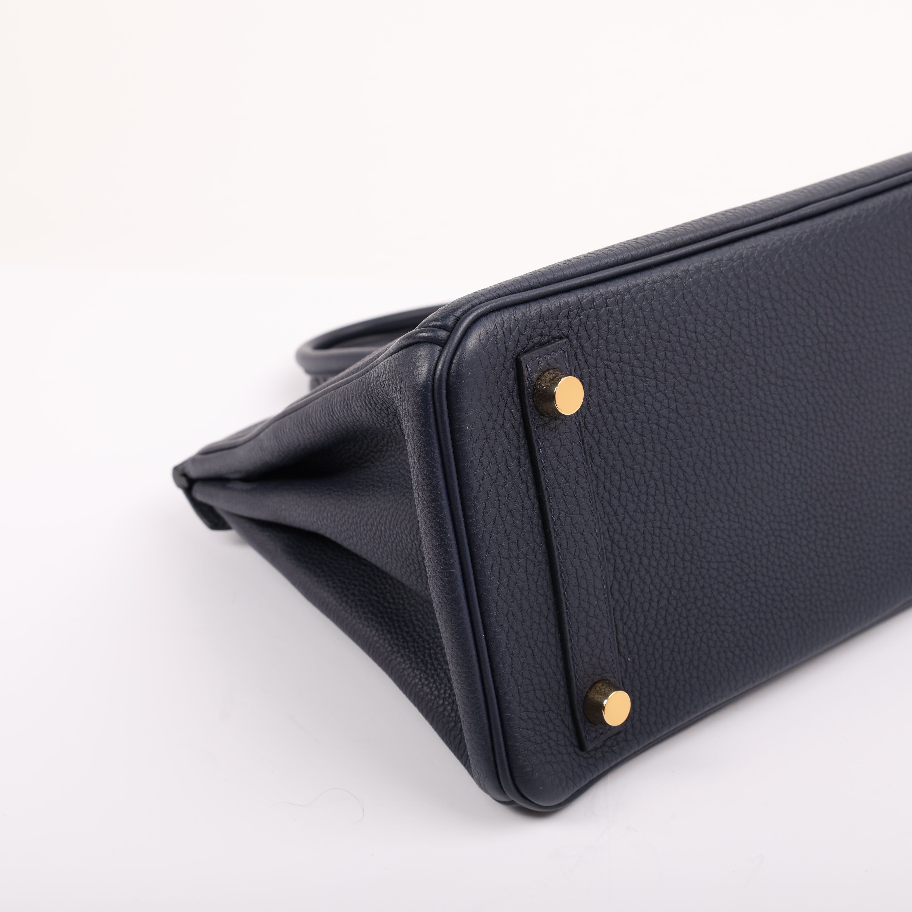 Hermès Bleu Nuit Togo Retourne Birkin 25 (GHW | 2017)