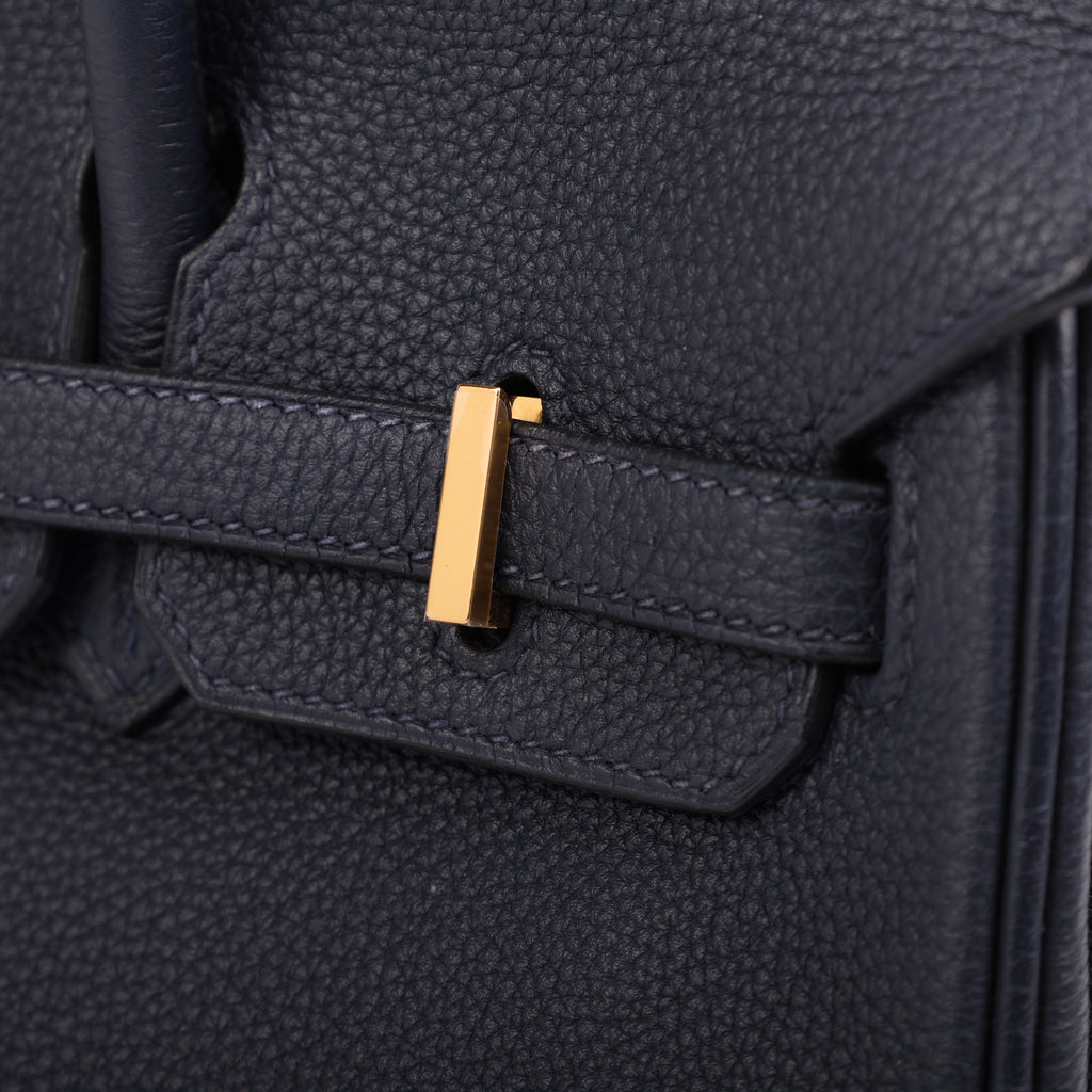 Hermès Bleu Nuit Togo Retourne Birkin 25 (GHW | 2017)