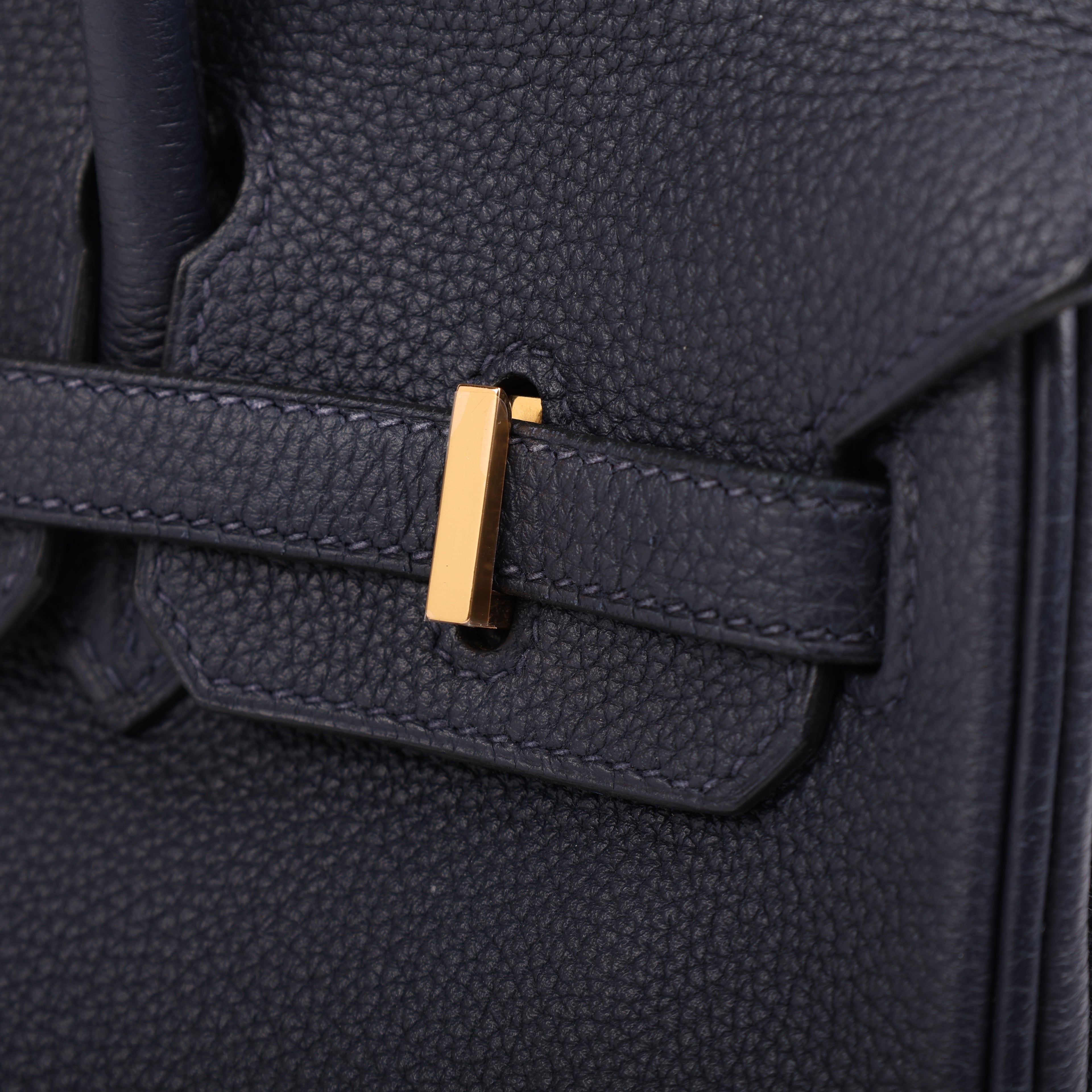 Hermès Bleu Nuit Togo Retourne Birkin 25 (GHW | 2017)