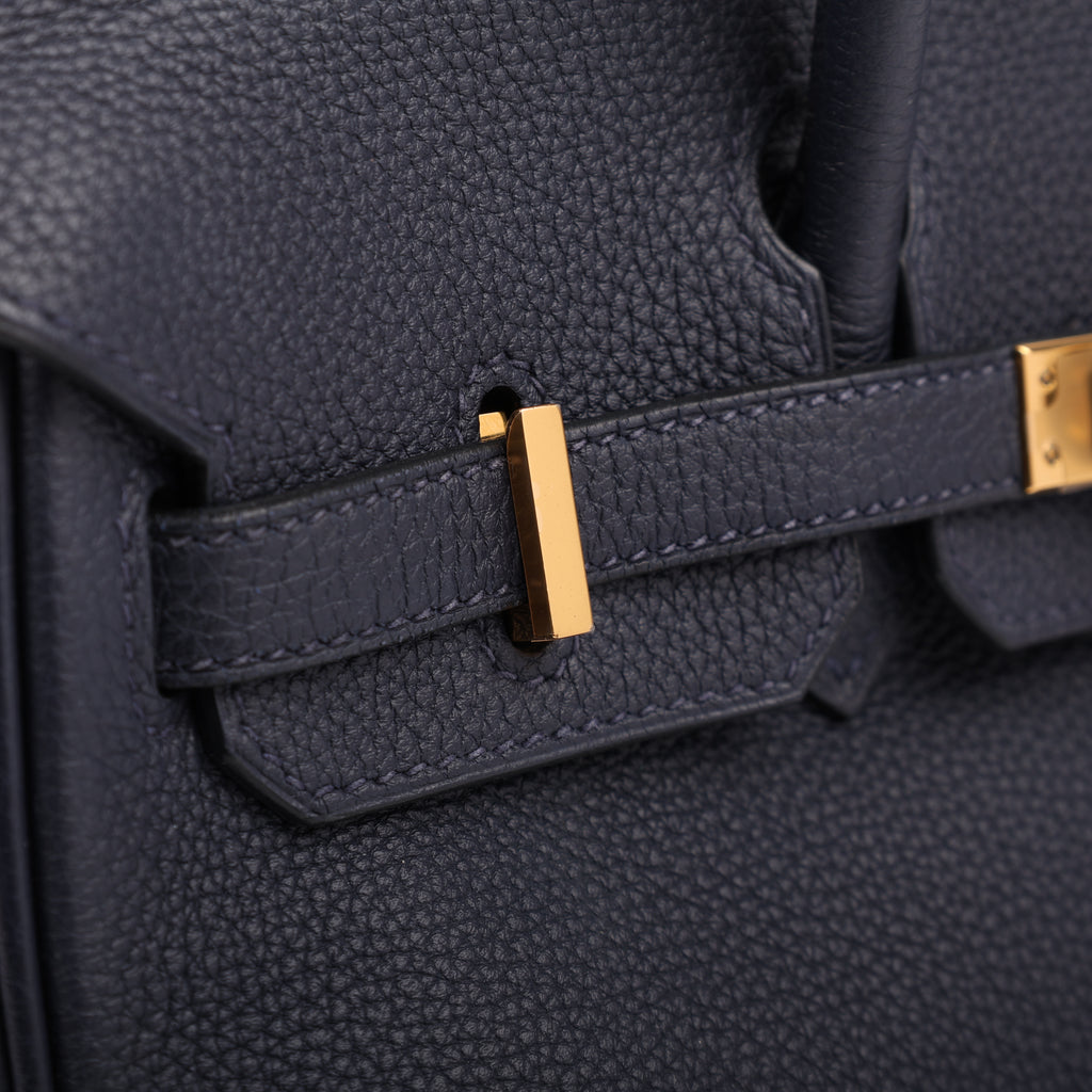 Hermès Bleu Nuit Togo Retourne Birkin 25 (GHW | 2017)