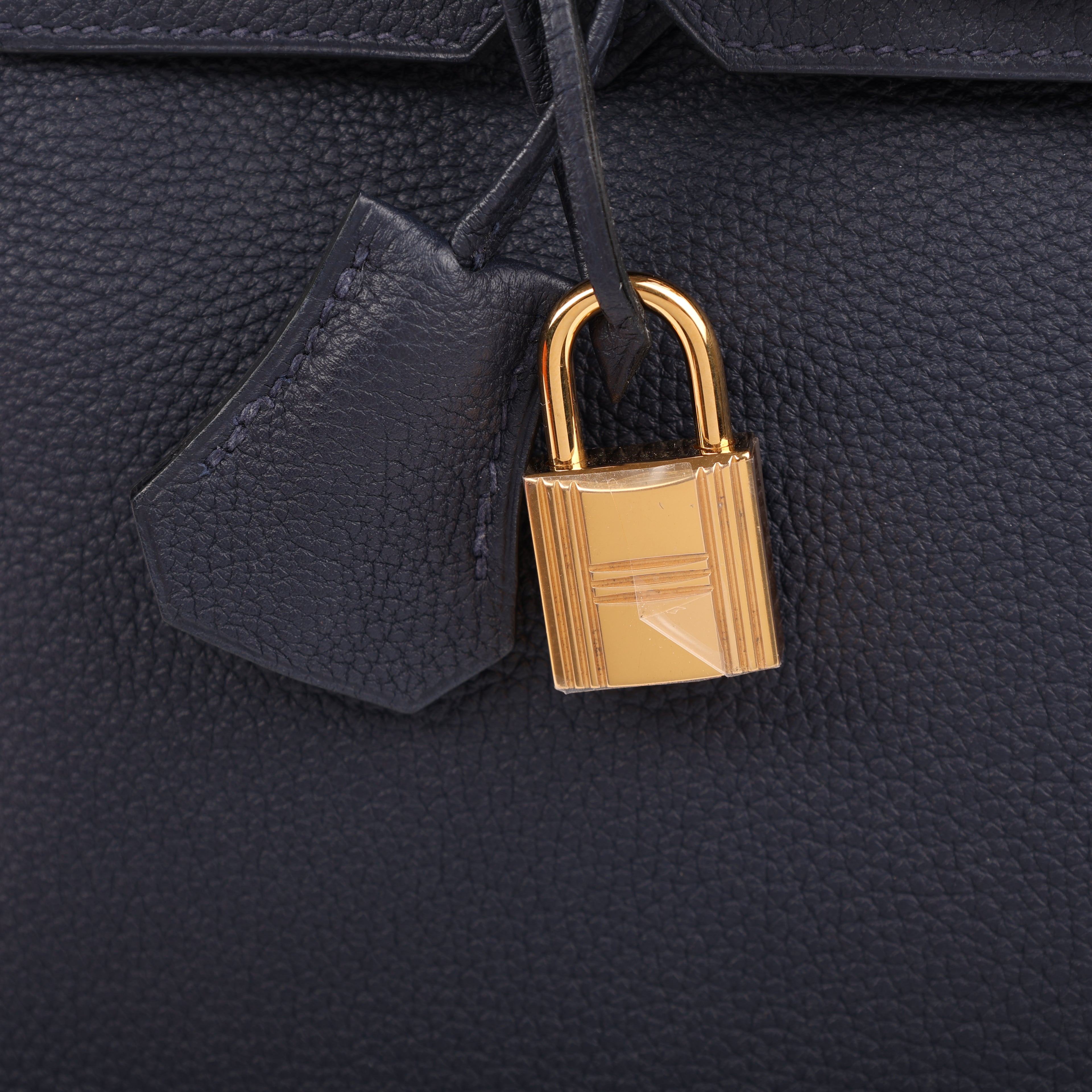 Hermès Bleu Nuit Togo Retourne Birkin 25 (GHW | 2017)