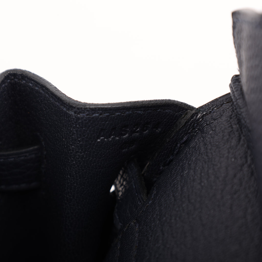 Hermès Bleu Nuit Togo Retourne Birkin 25 (GHW | 2017)