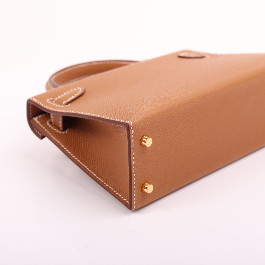 Hermes Gold Epsom Mini Kelly II 20 (GHW | 2024)