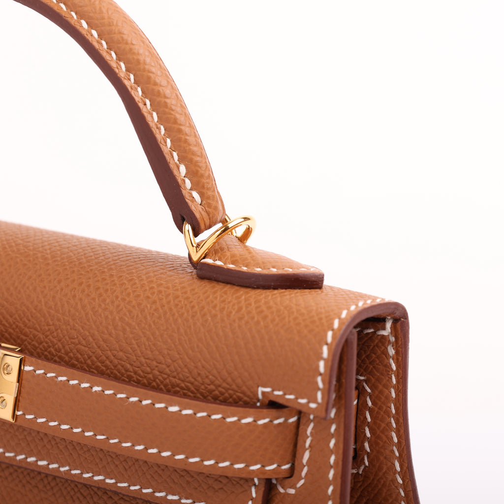 Hermes Gold Epsom Mini Kelly II 20 (GHW | 2024)