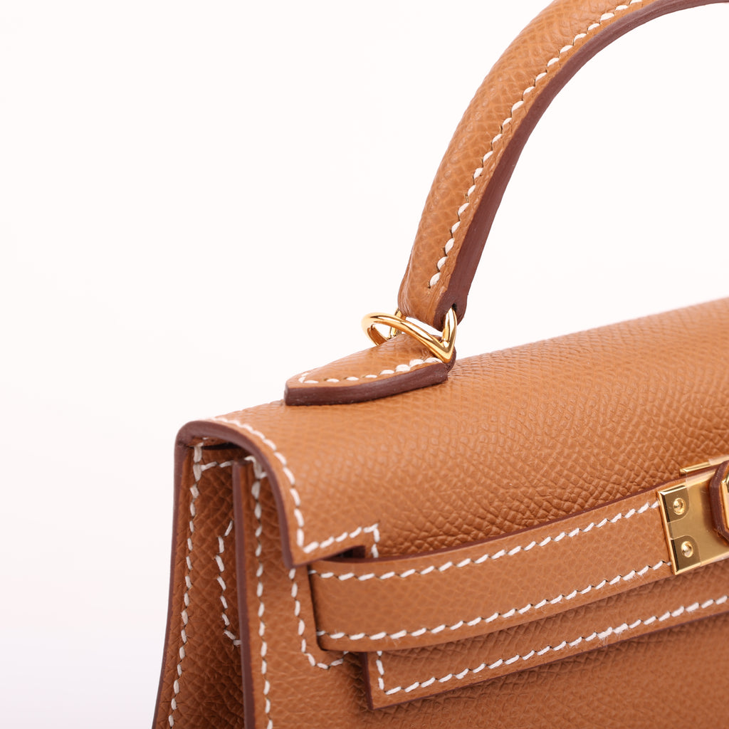Hermes Gold Epsom Mini Kelly II 20 (GHW | 2024)