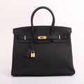 Hermès Black Togo Retourne Birkin 35 (GHW | 2020)
