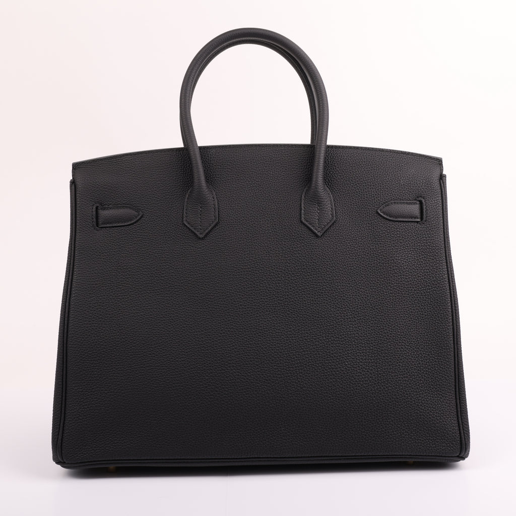 Hermès Black Togo Retourne Birkin 35 (GHW | 2020)