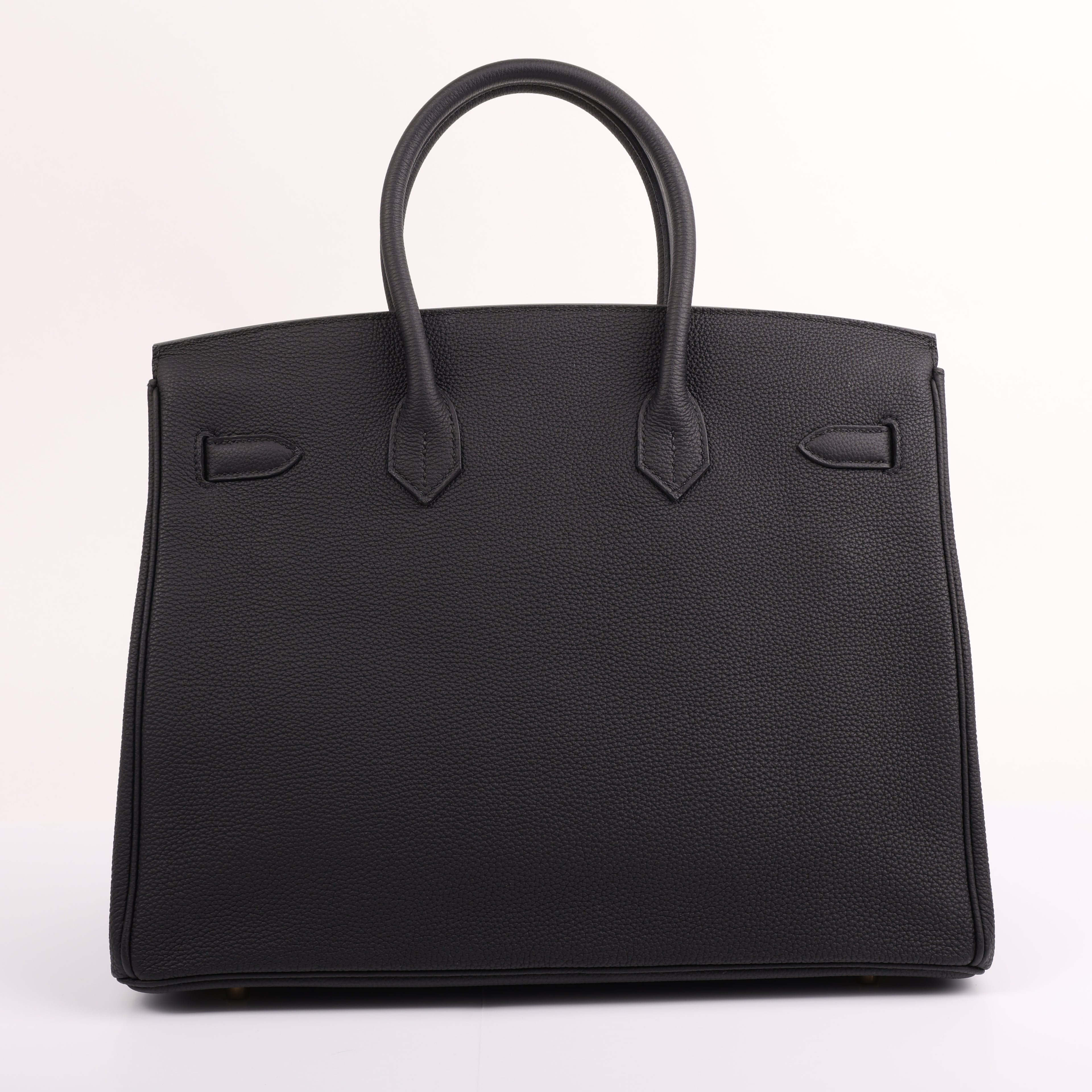 Hermès Black Togo Retourne Birkin 35 (GHW | 2020)