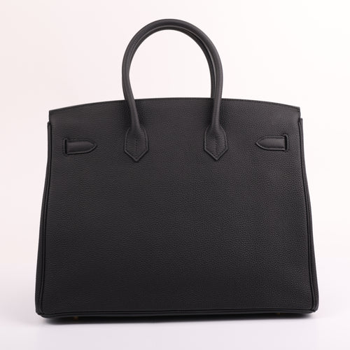 Hermès Black Togo Retourne Birkin 35 (GHW | 2020)