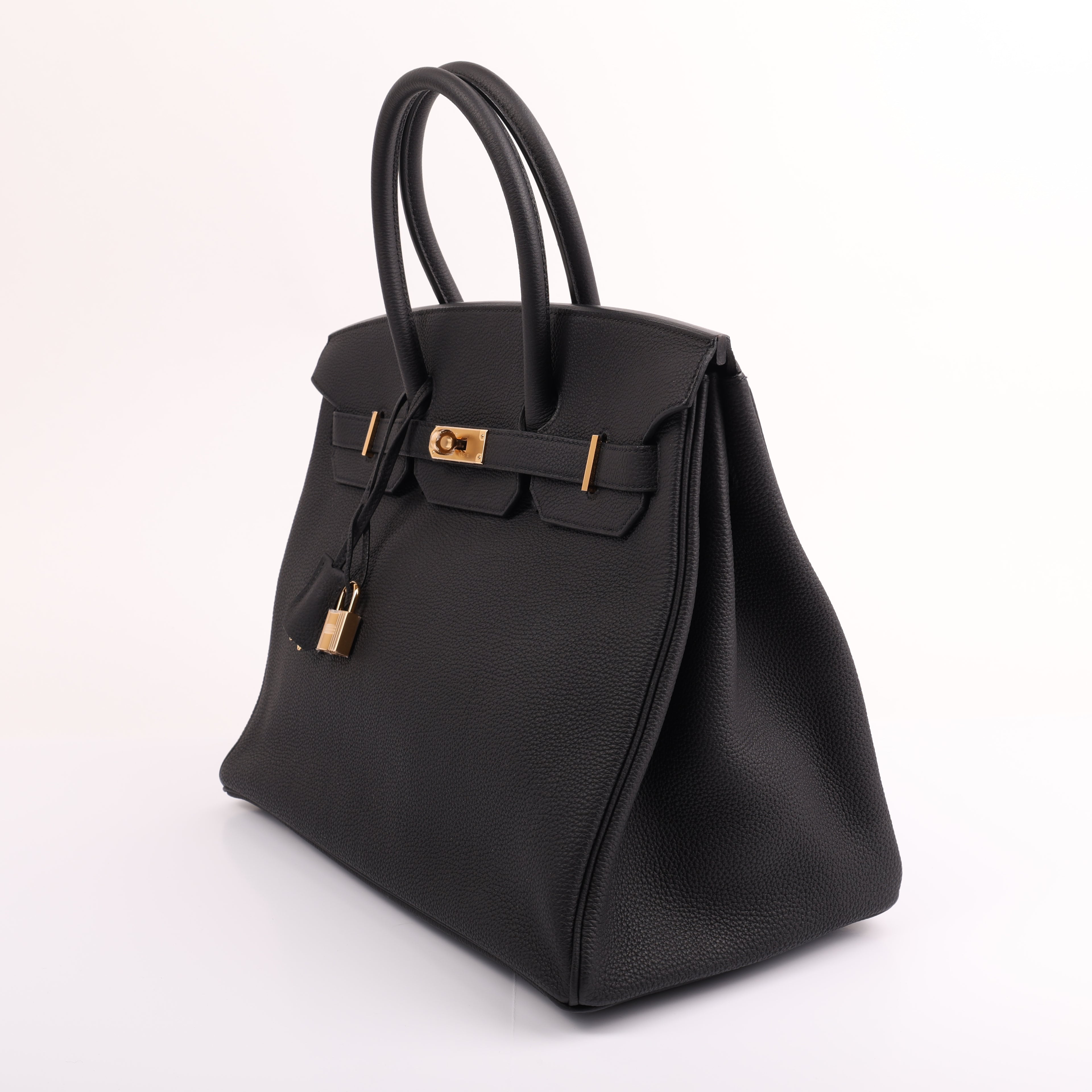 Hermès Black Togo Retourne Birkin 35 (GHW | 2020)