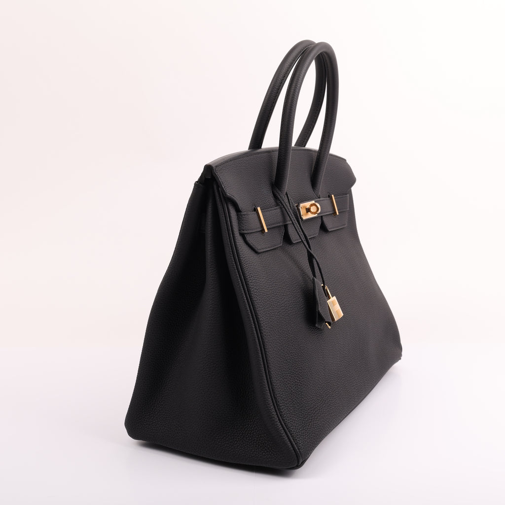 Hermès Black Togo Retourne Birkin 35 (GHW | 2020)