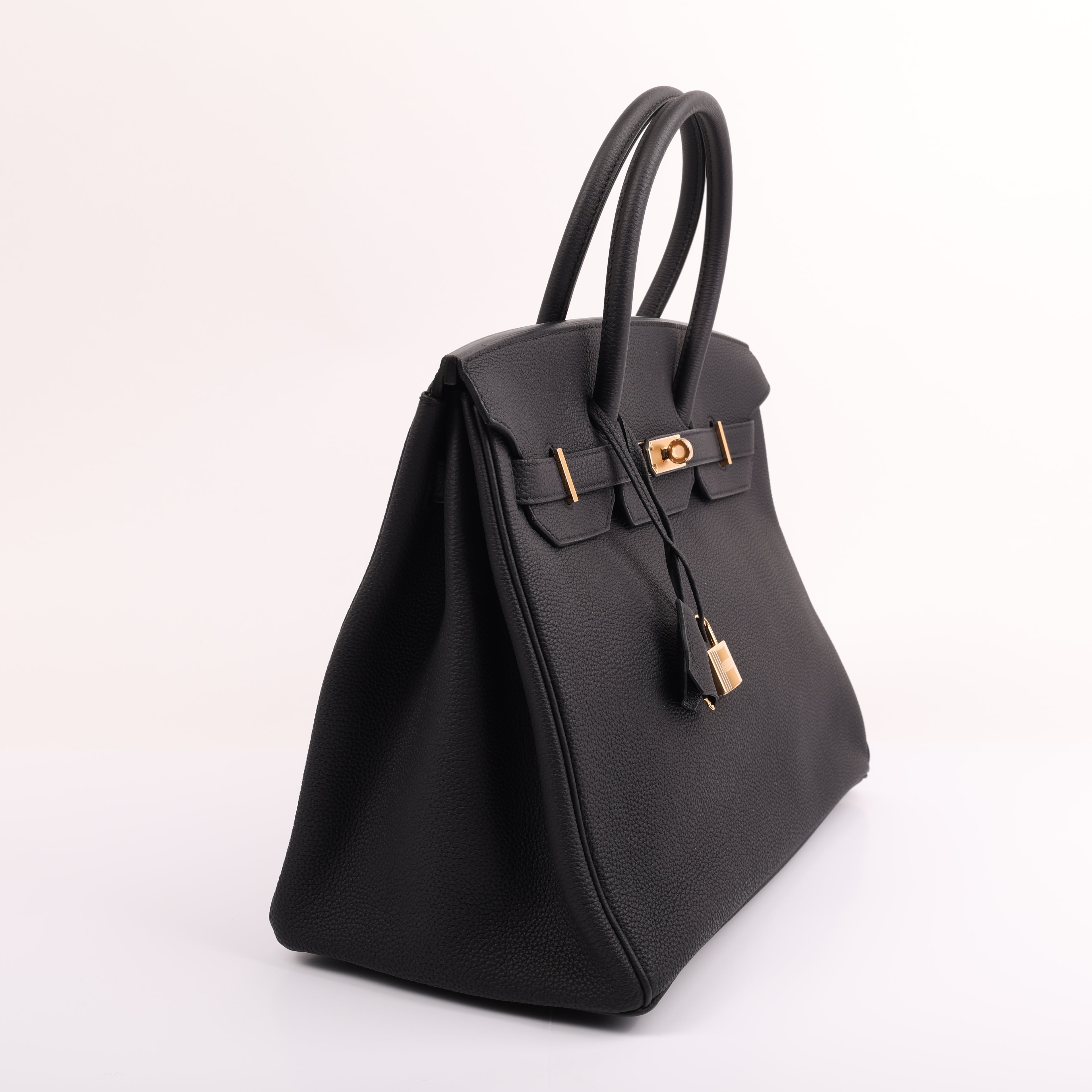 Hermès Black Togo Retourne Birkin 35 (GHW | 2020)