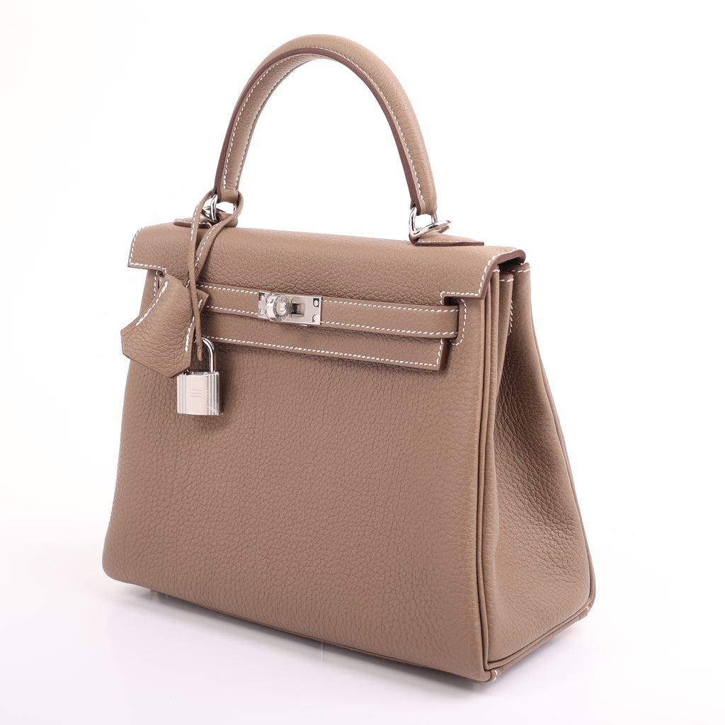 Hermès Etoupe Togo Retourne Kelly 25 (PHW | 2025)