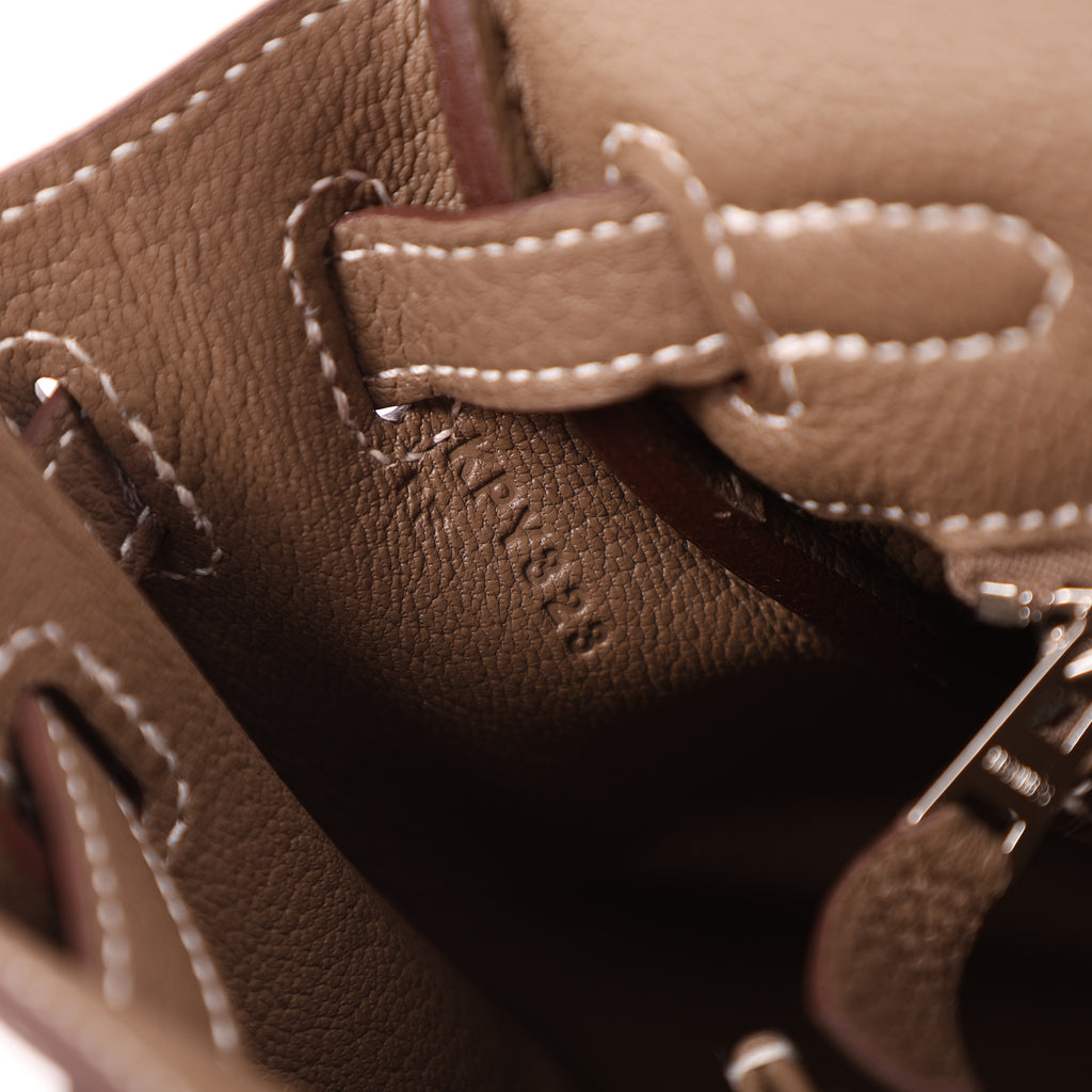 Hermès Etoupe Togo Retourne Kelly 25 (PHW | 2025)