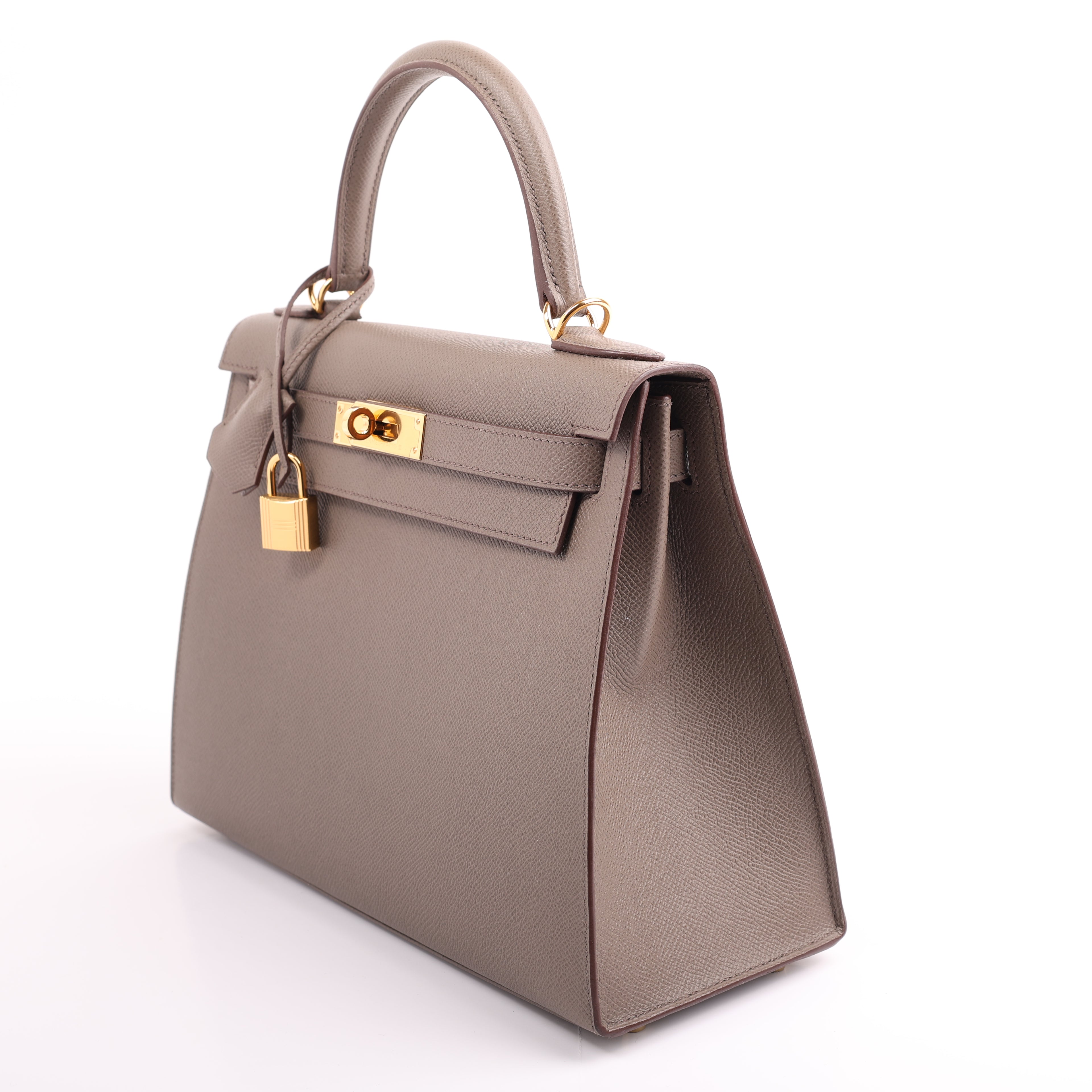Hermès Etain Epsom Sellier Kelly 28 (GHW | 2018)