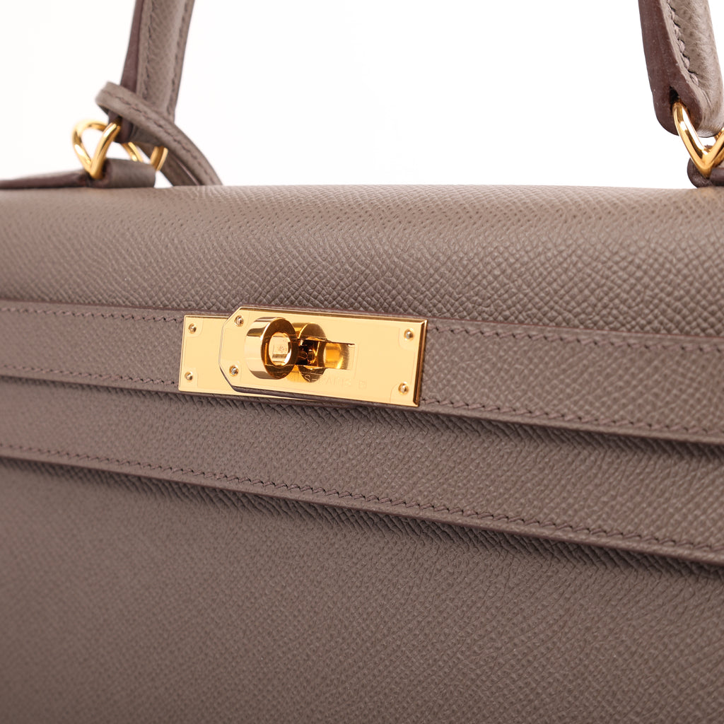 Hermès Etain Epsom Sellier Kelly 28 (GHW | 2018)