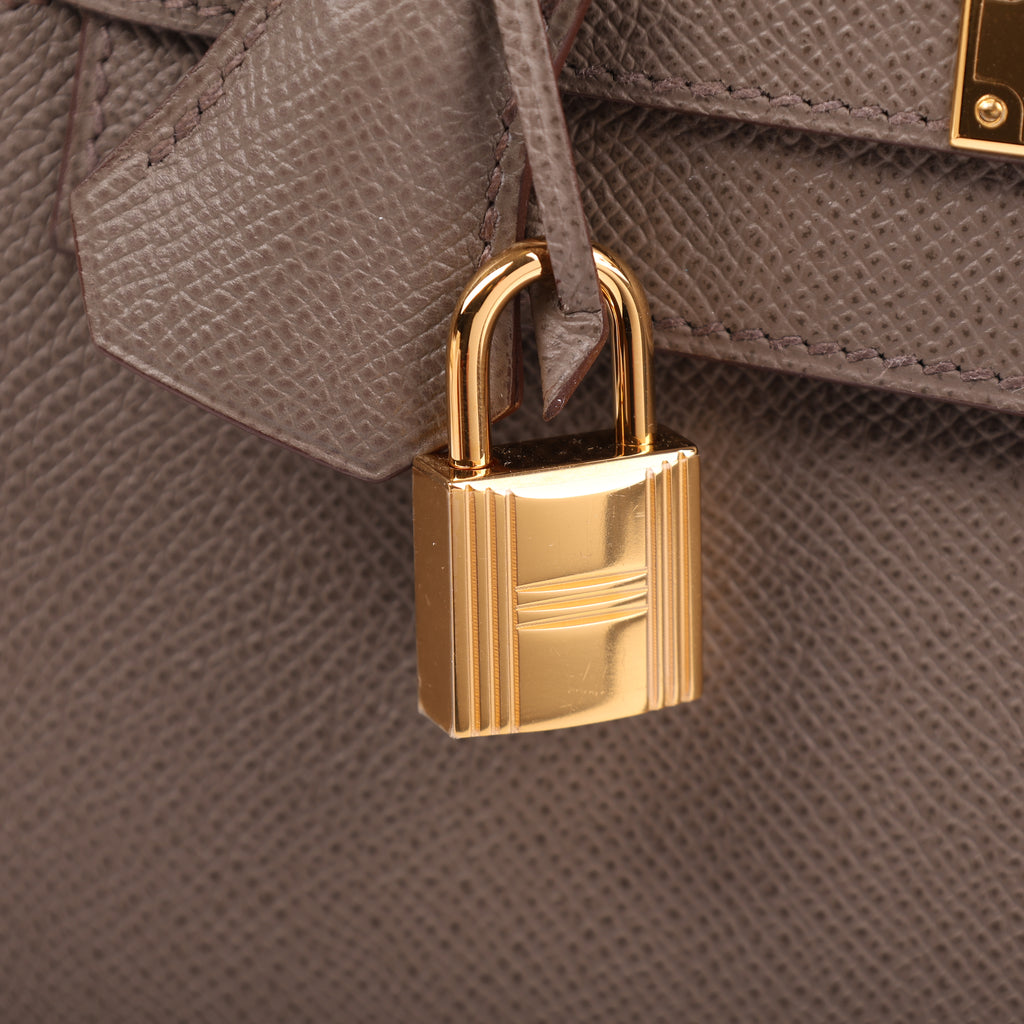 Hermès Etain Epsom Sellier Kelly 28 (GHW | 2018)