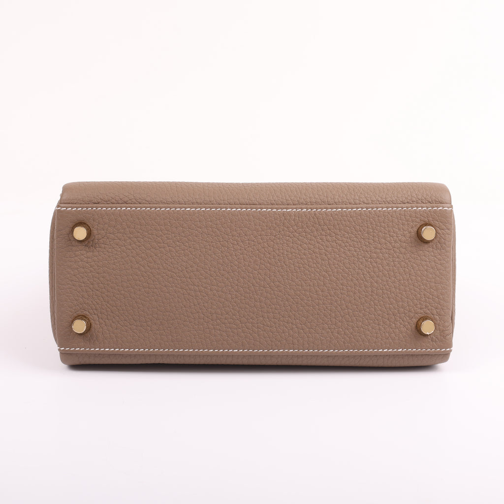 Hermes Etoupe Togo Retourne Kelly 25 (BGHW | 2025)