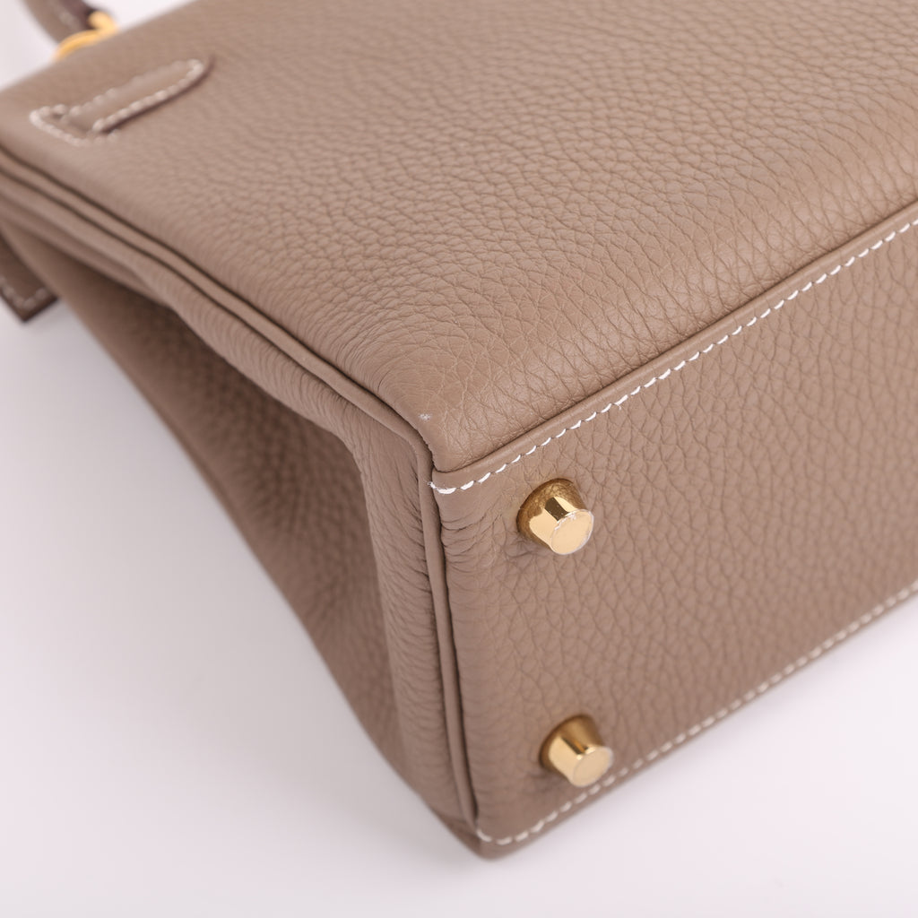 Hermes Etoupe Togo Retourne Kelly 25 (BGHW | 2025)