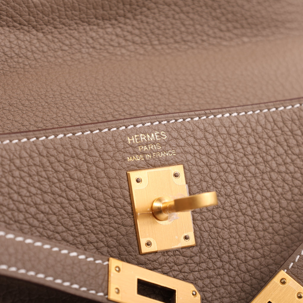 Hermes Etoupe Togo Retourne Kelly 25 (BGHW | 2025)