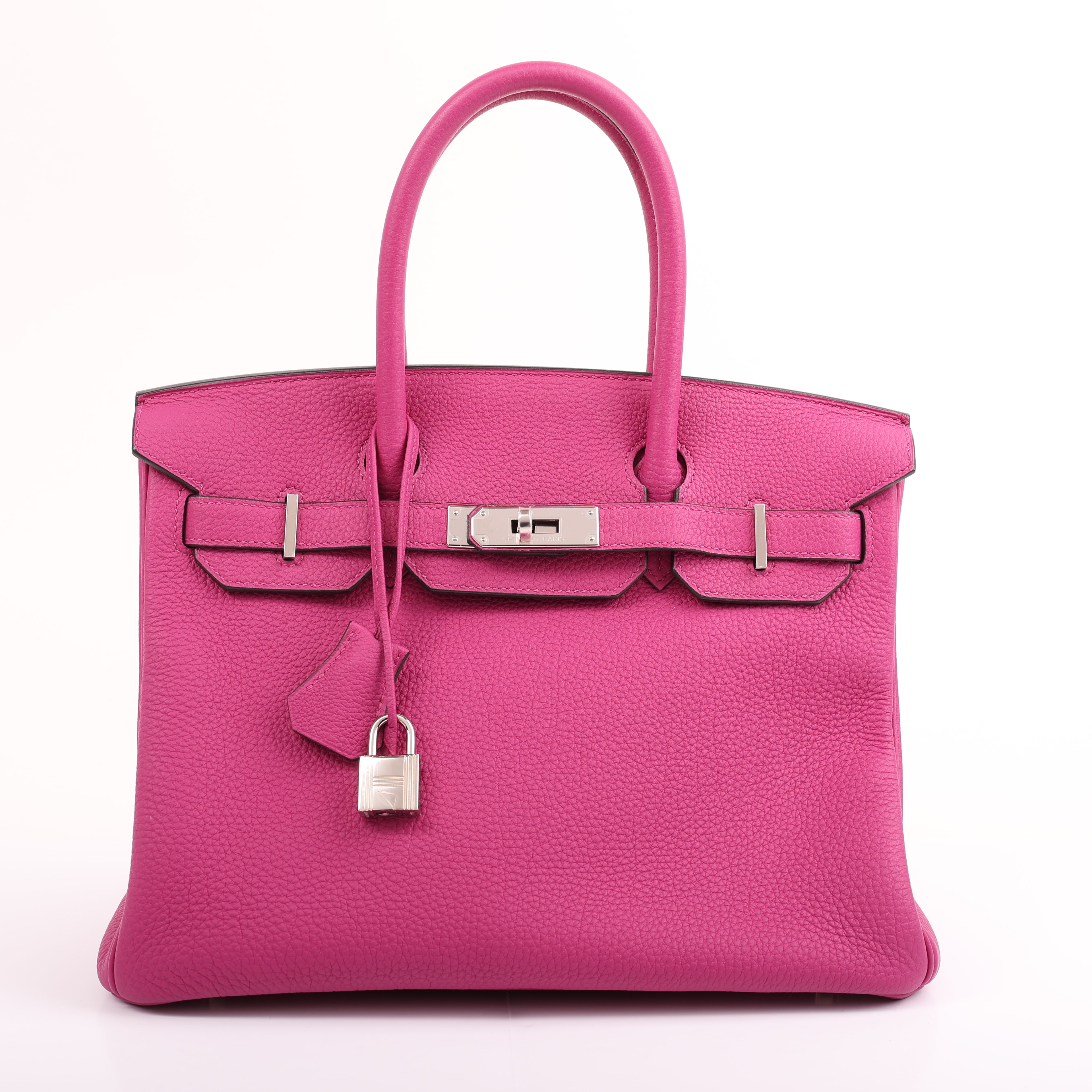 Hermès Rose Pourpre Togo Retourne Birkin 30 (PHW | 2017)