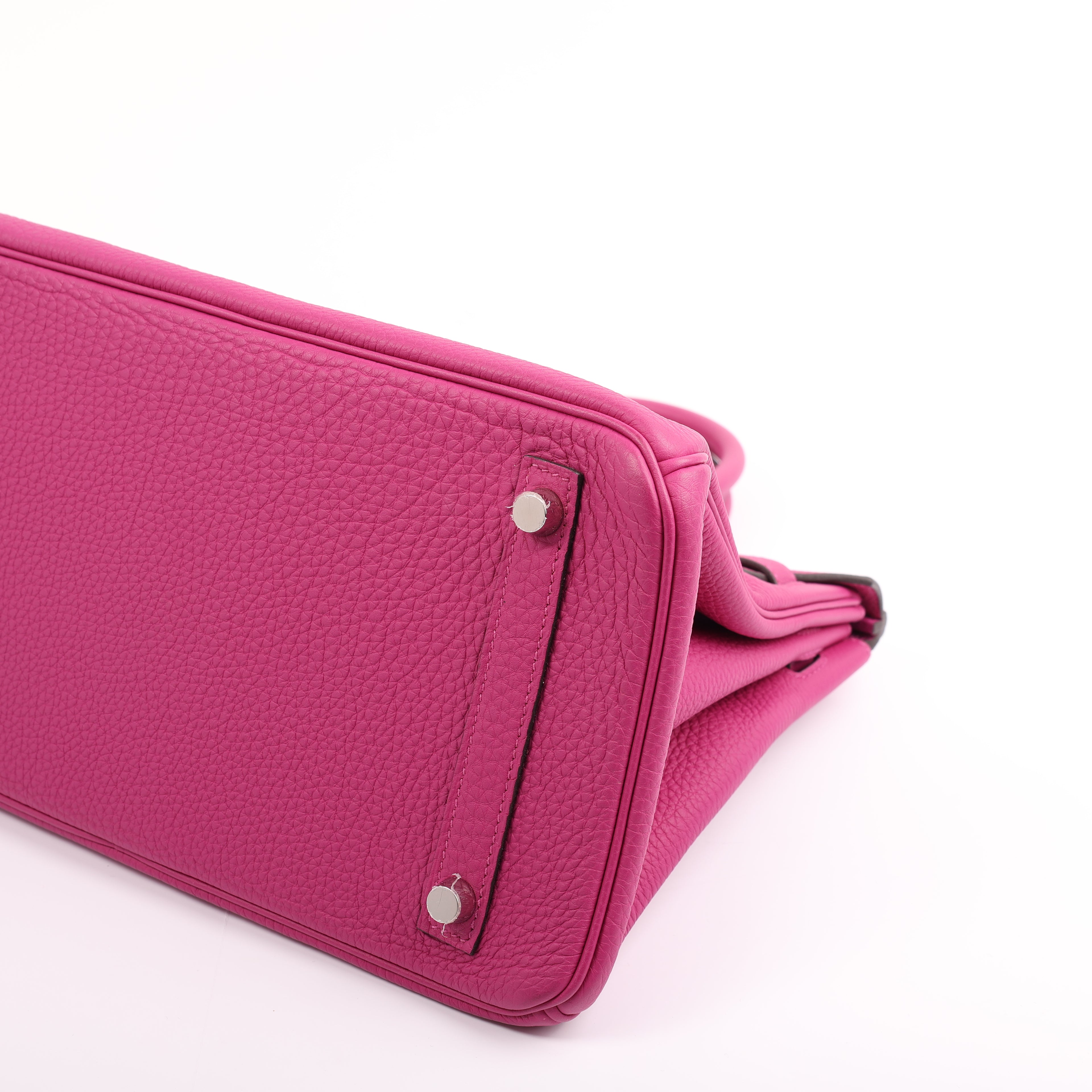 Hermès Rose Pourpre Togo Retourne Birkin 30 (PHW | 2017)