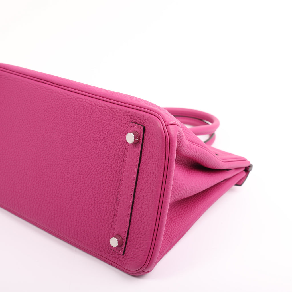 Hermès Rose Pourpre Togo Retourne Birkin 30 (PHW | 2017)