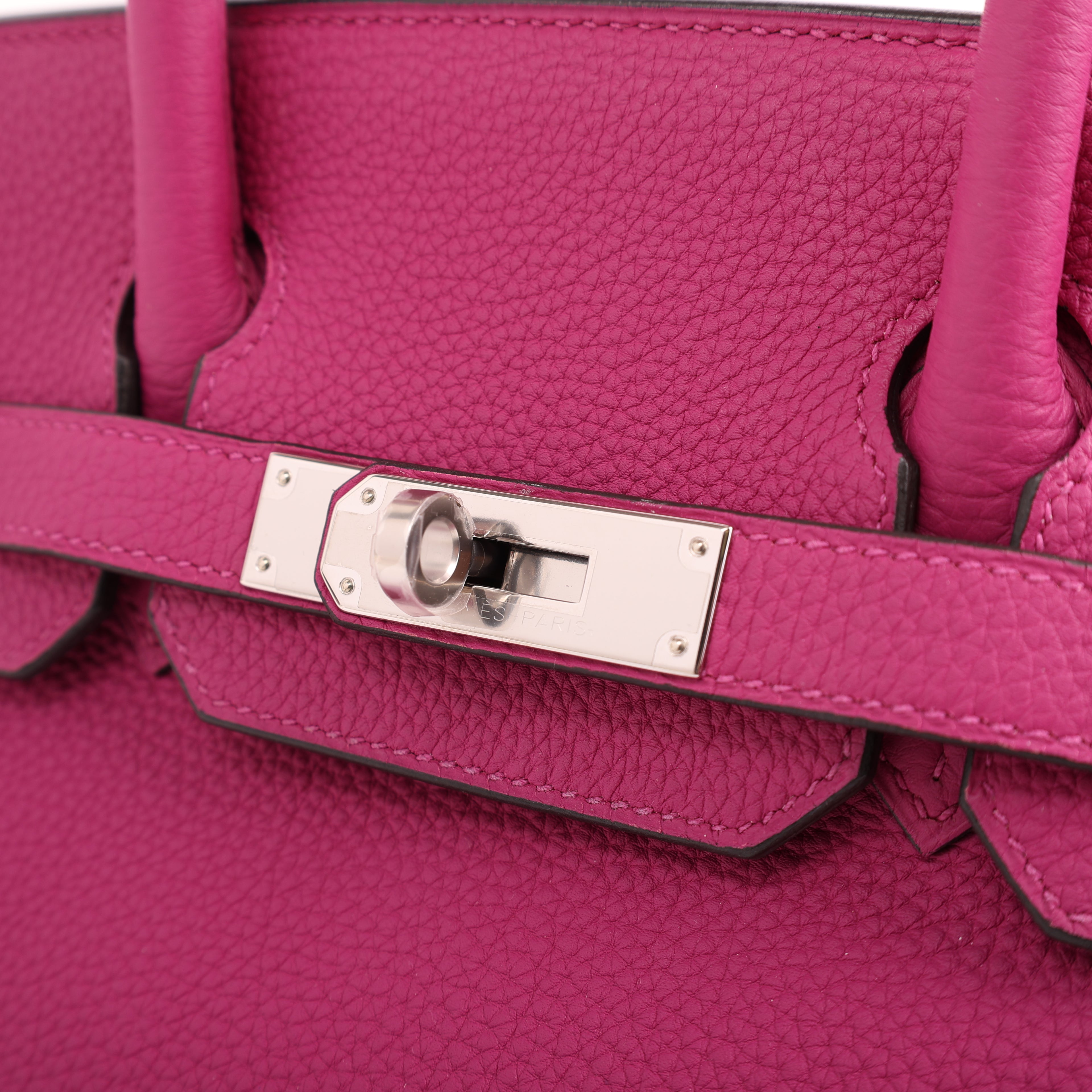 Hermès Rose Pourpre Togo Retourne Birkin 30 (PHW | 2017)