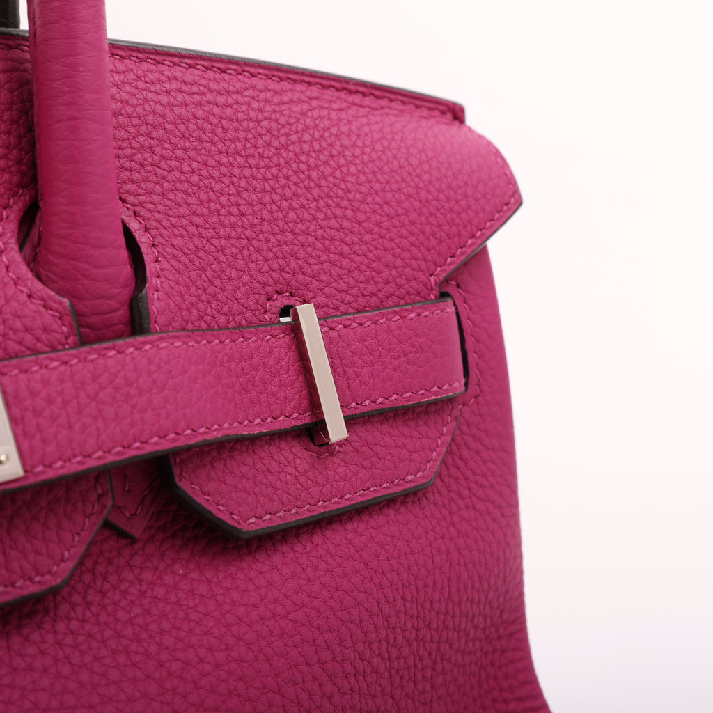 Hermès Rose Pourpre Togo Retourne Birkin 30 (PHW | 2017)