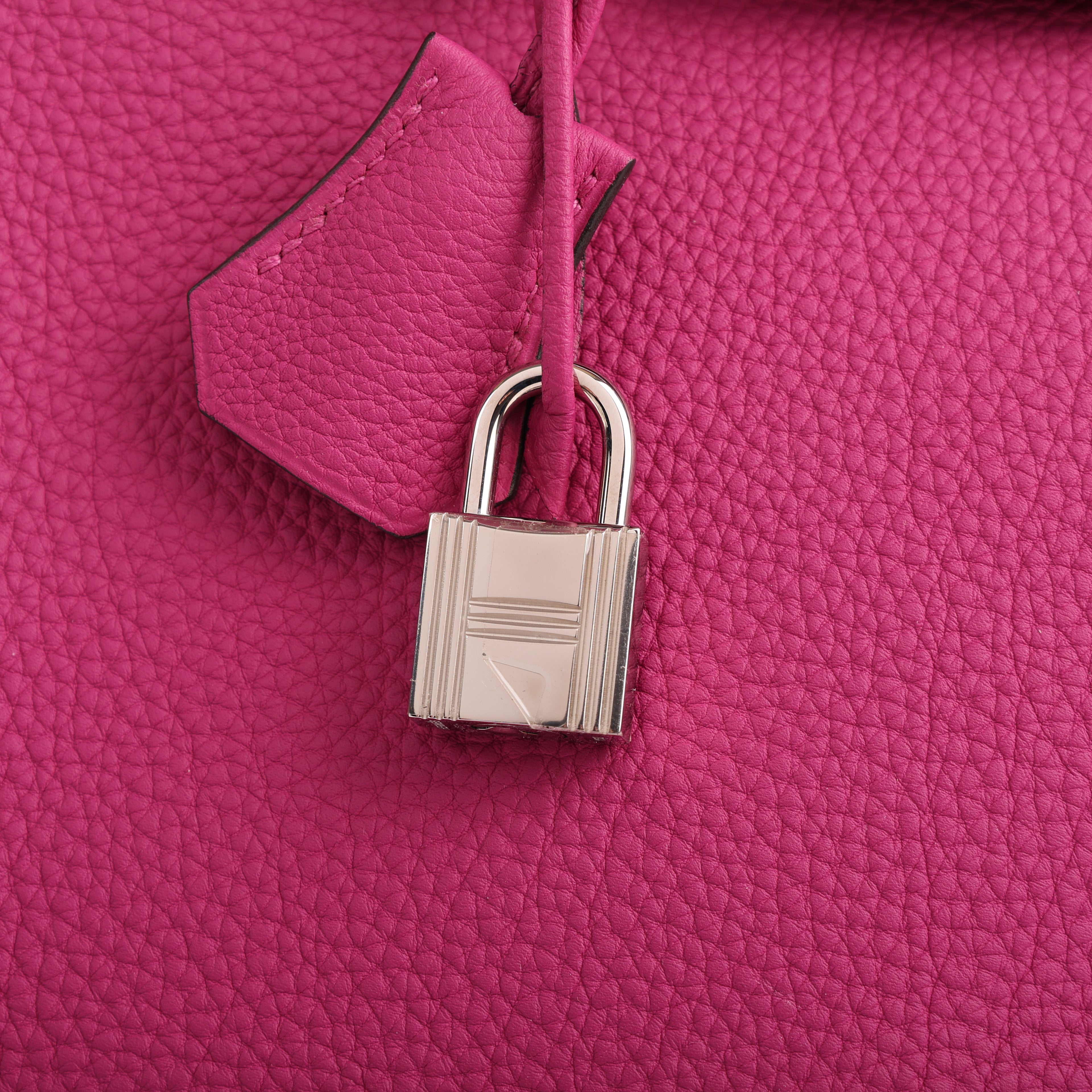 Hermès Rose Pourpre Togo Retourne Birkin 30 (PHW | 2017)