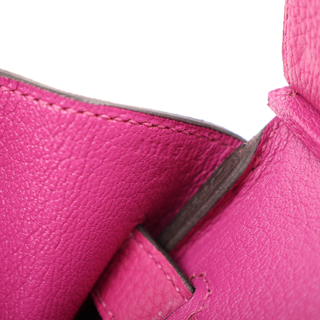 Hermès Rose Pourpre Togo Retourne Birkin 30 (PHW | 2017)