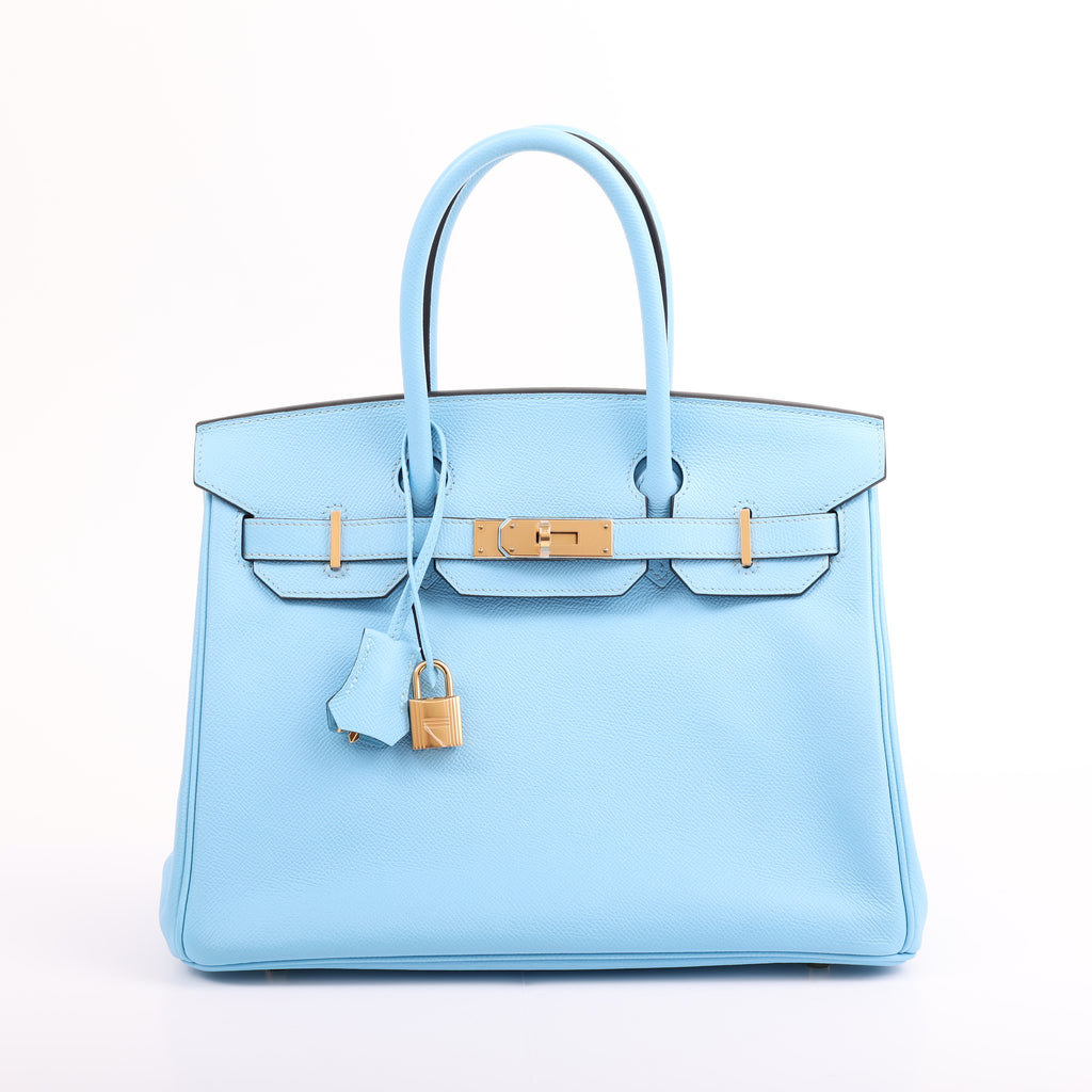 Hermès Bleu Celeste Togo Retourne Birkin 30 (GHW | 2020)