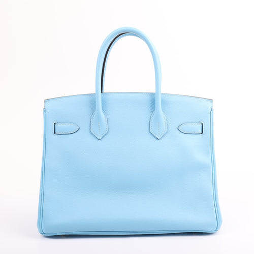 Hermès Bleu Celeste Togo Retourne Birkin 30 (GHW | 2020)