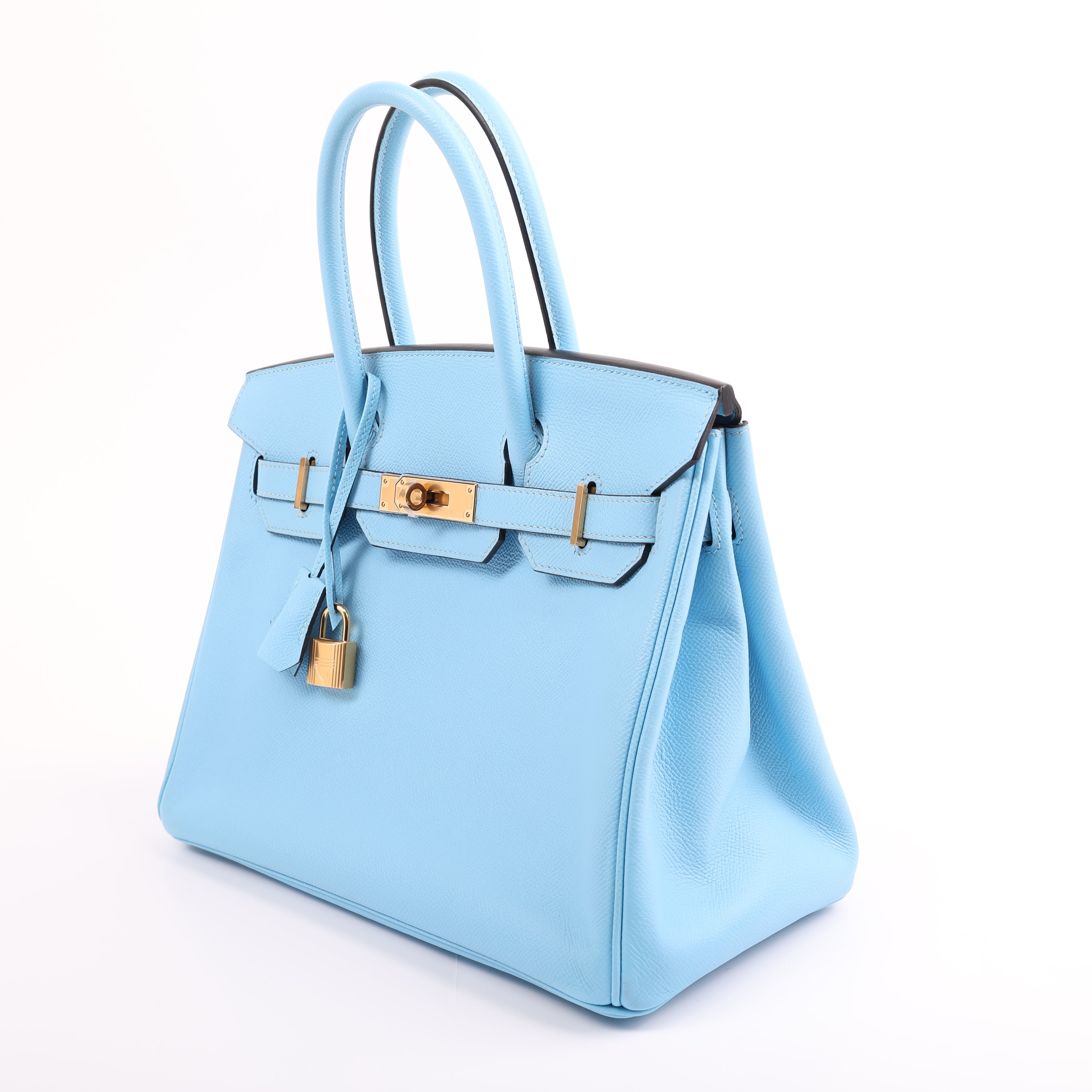 Hermès Bleu Celeste Togo Retourne Birkin 30 (GHW | 2020)
