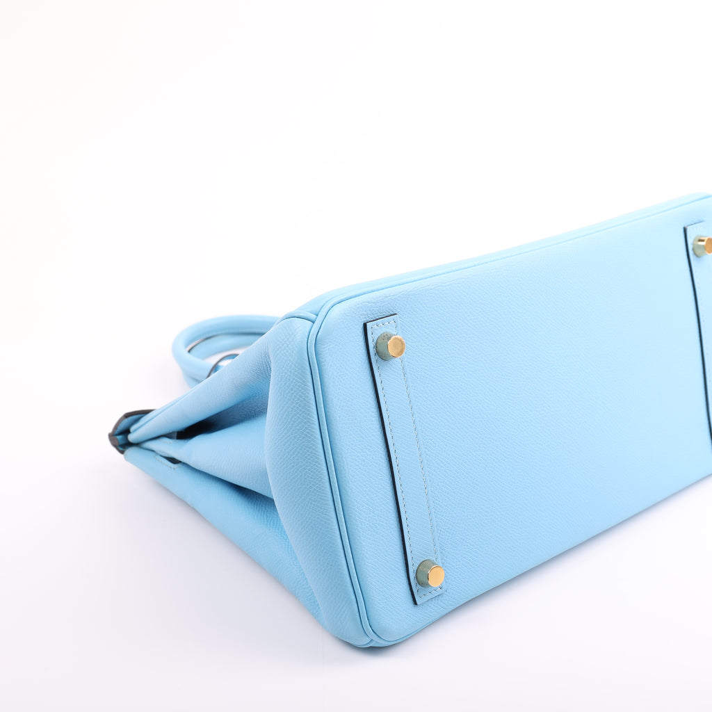 Hermès Bleu Celeste Togo Retourne Birkin 30 (GHW | 2020)