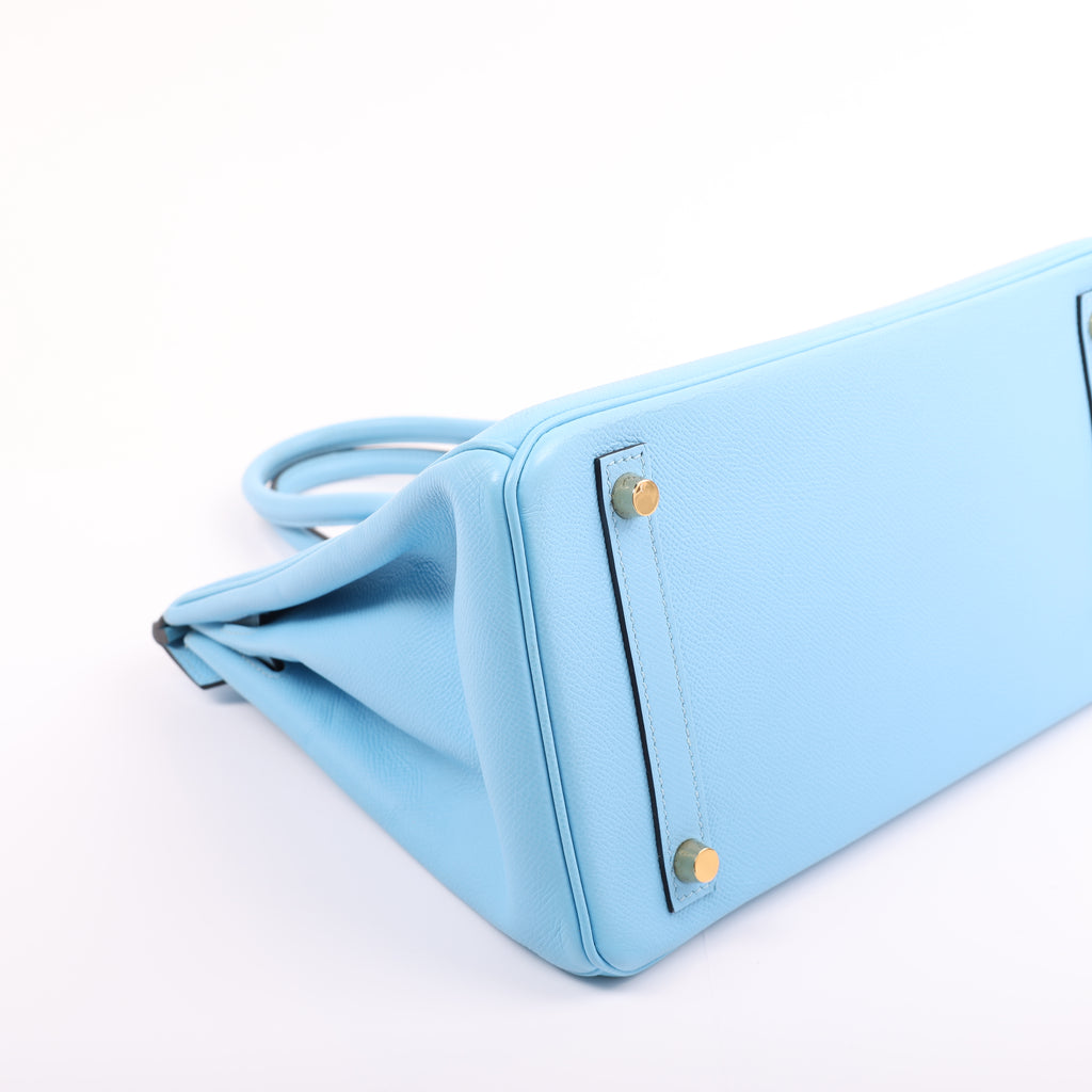 Hermès Bleu Celeste Togo Retourne Birkin 30 (GHW | 2020)