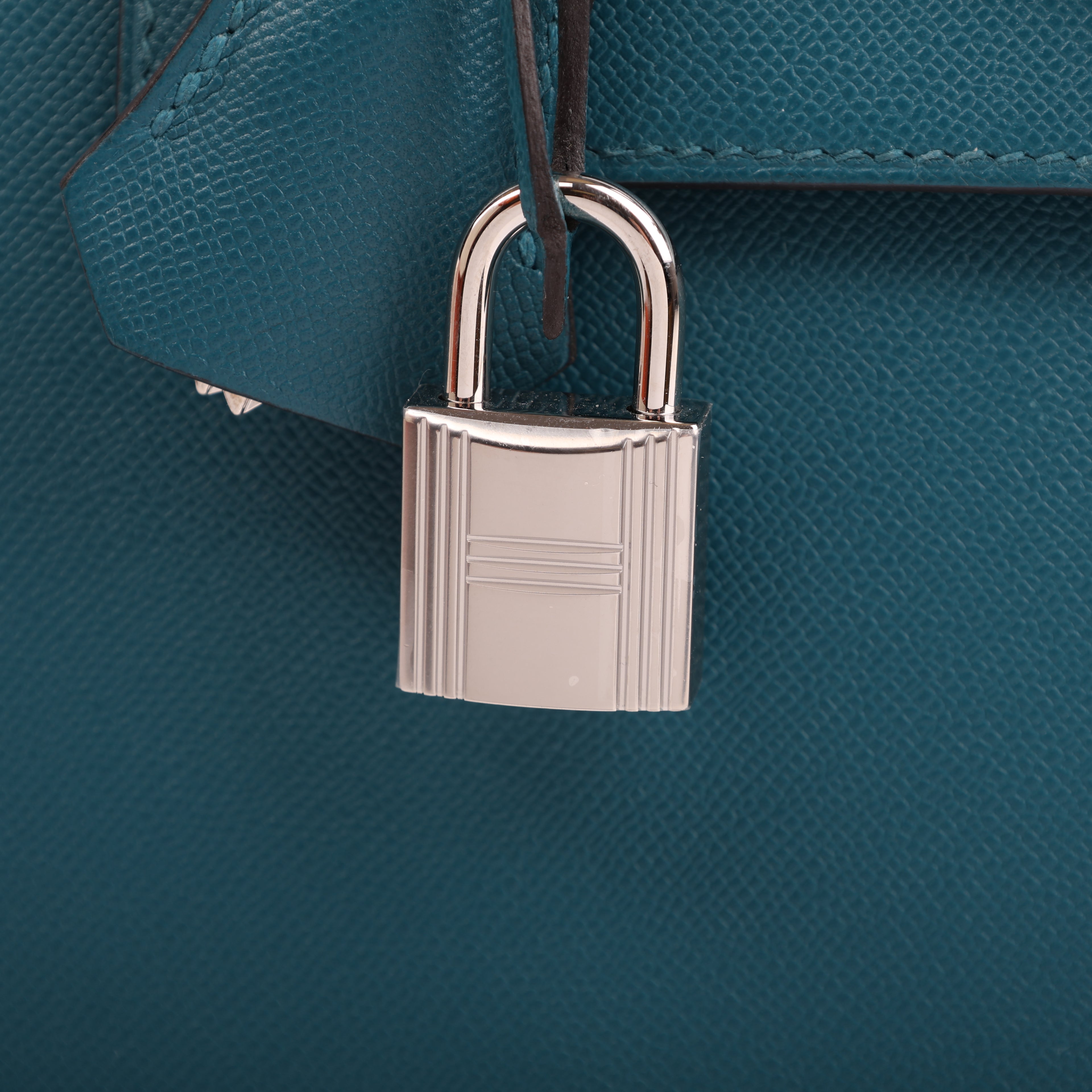 Hermes Vert Bosphore Veau Madame Verso Sellier Kelly 25 (PHW | 2024)