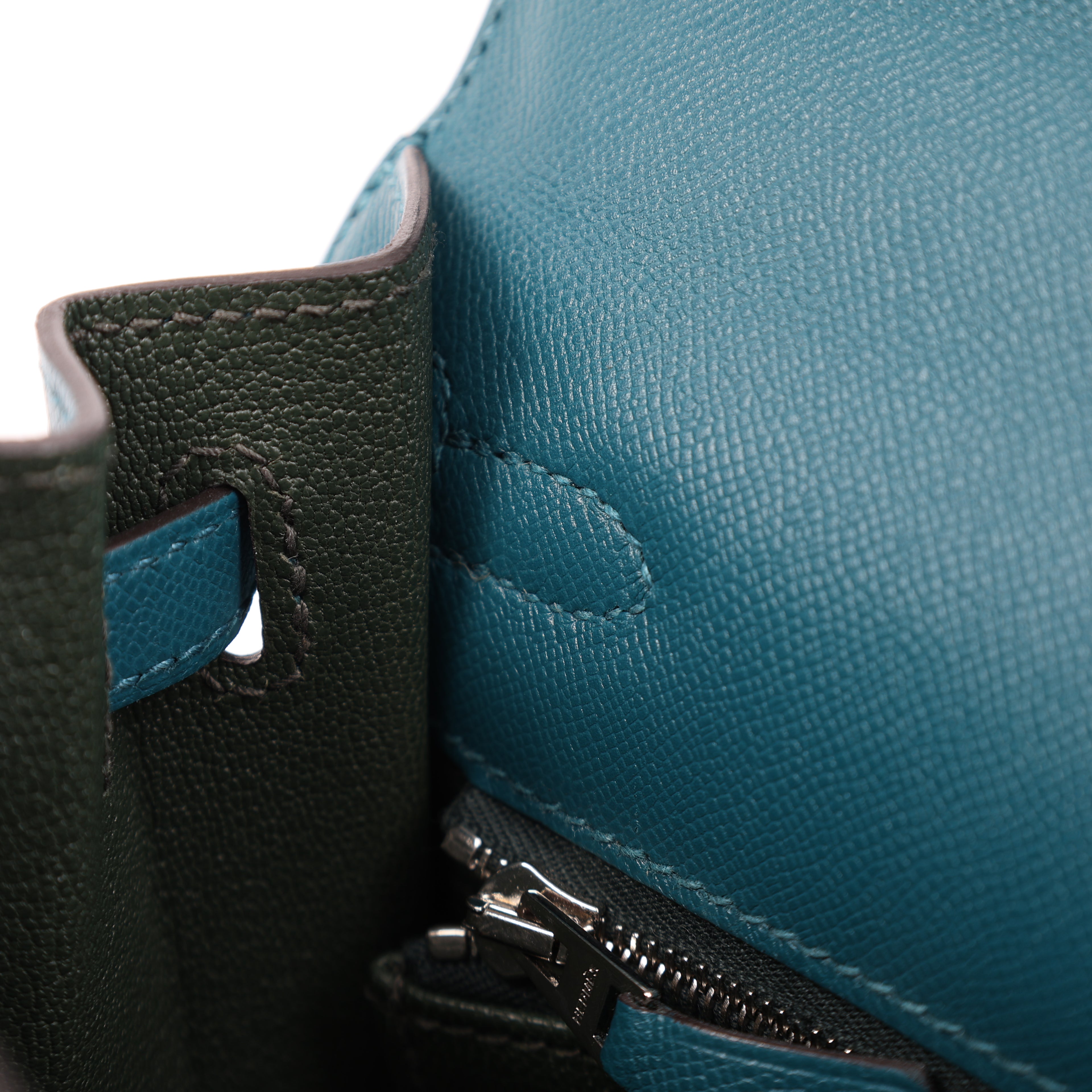 Hermes Vert Bosphore Veau Madame Verso Sellier Kelly 25 (PHW | 2024)