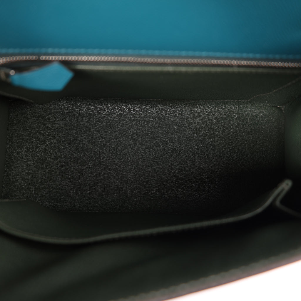 Hermes Vert Bosphore Veau Madame Verso Sellier Kelly 25 (PHW | 2024)