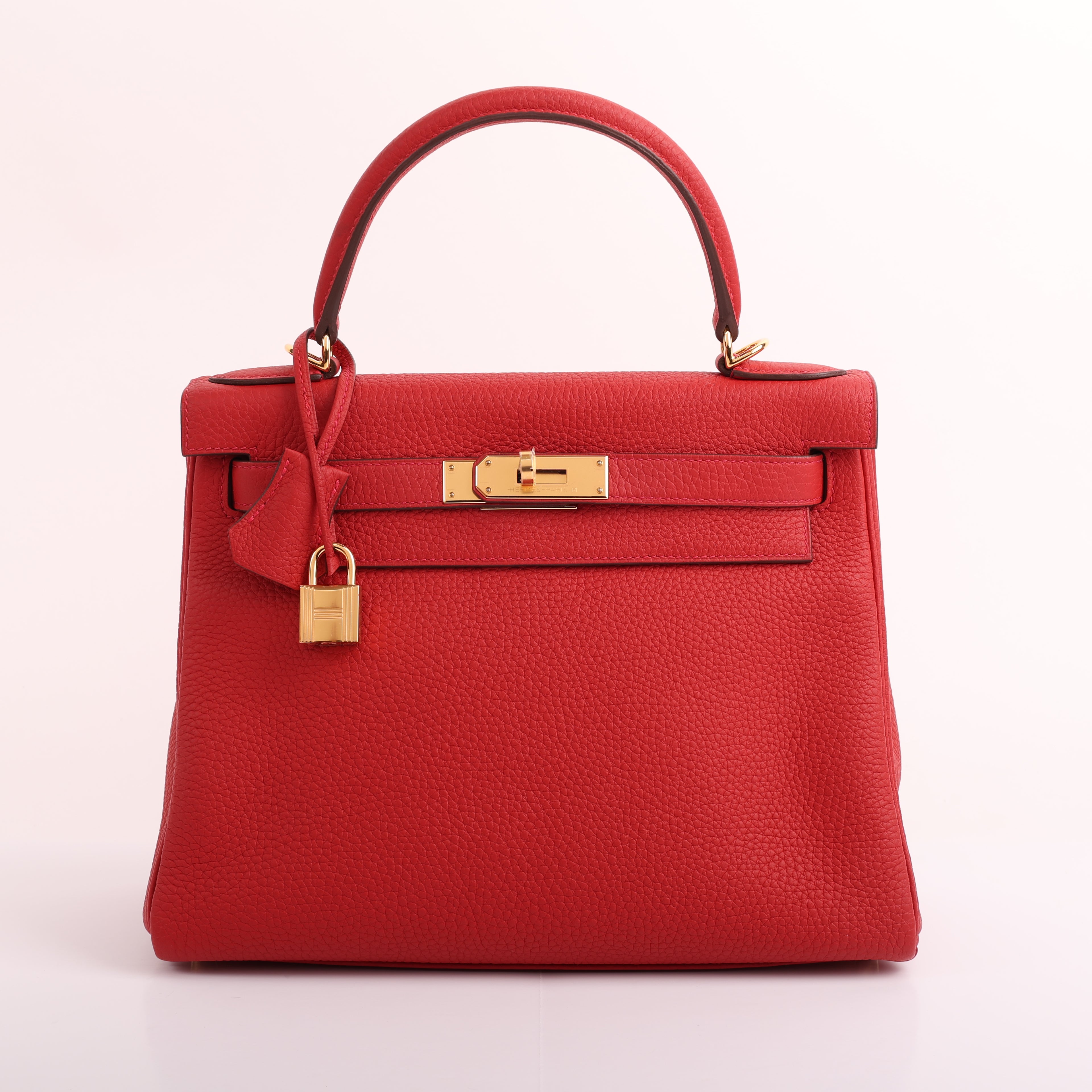 Hermès Vermillion Togo Retourne Kelly 28 (GHW | 2023)
