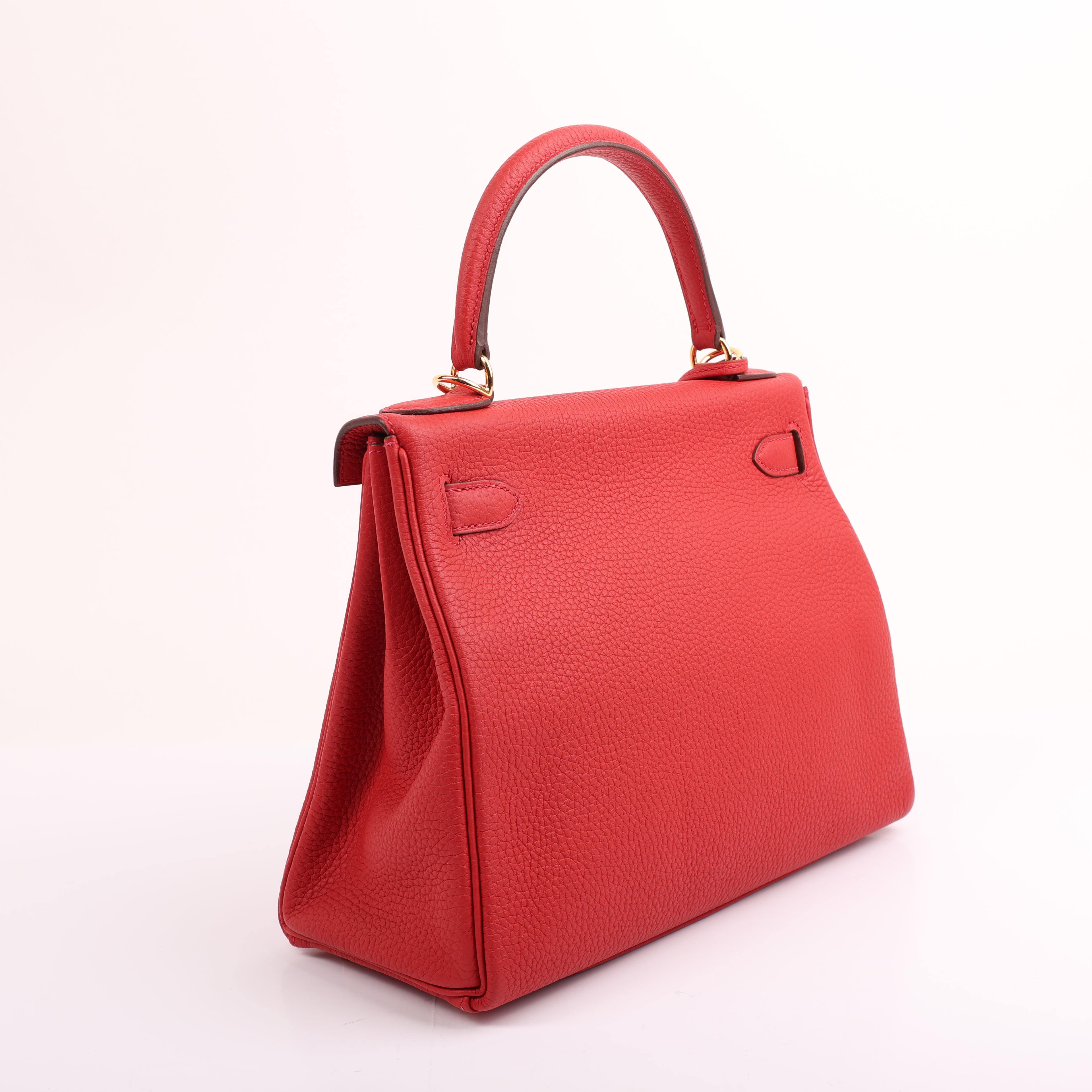 Hermès Vermillion Togo Retourne Kelly 28 (GHW | 2023)