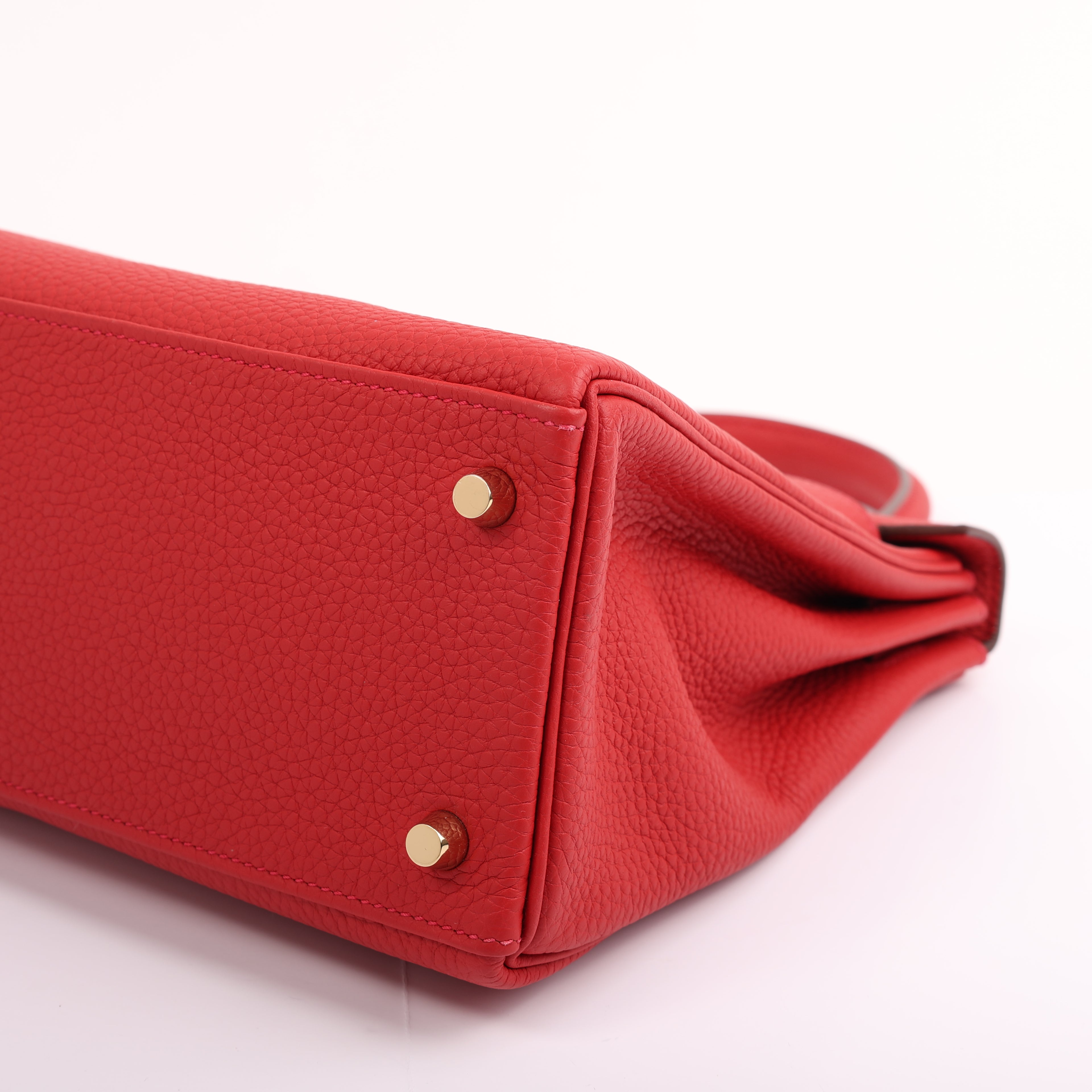 Hermès Vermillion Togo Retourne Kelly 28 (GHW | 2023)