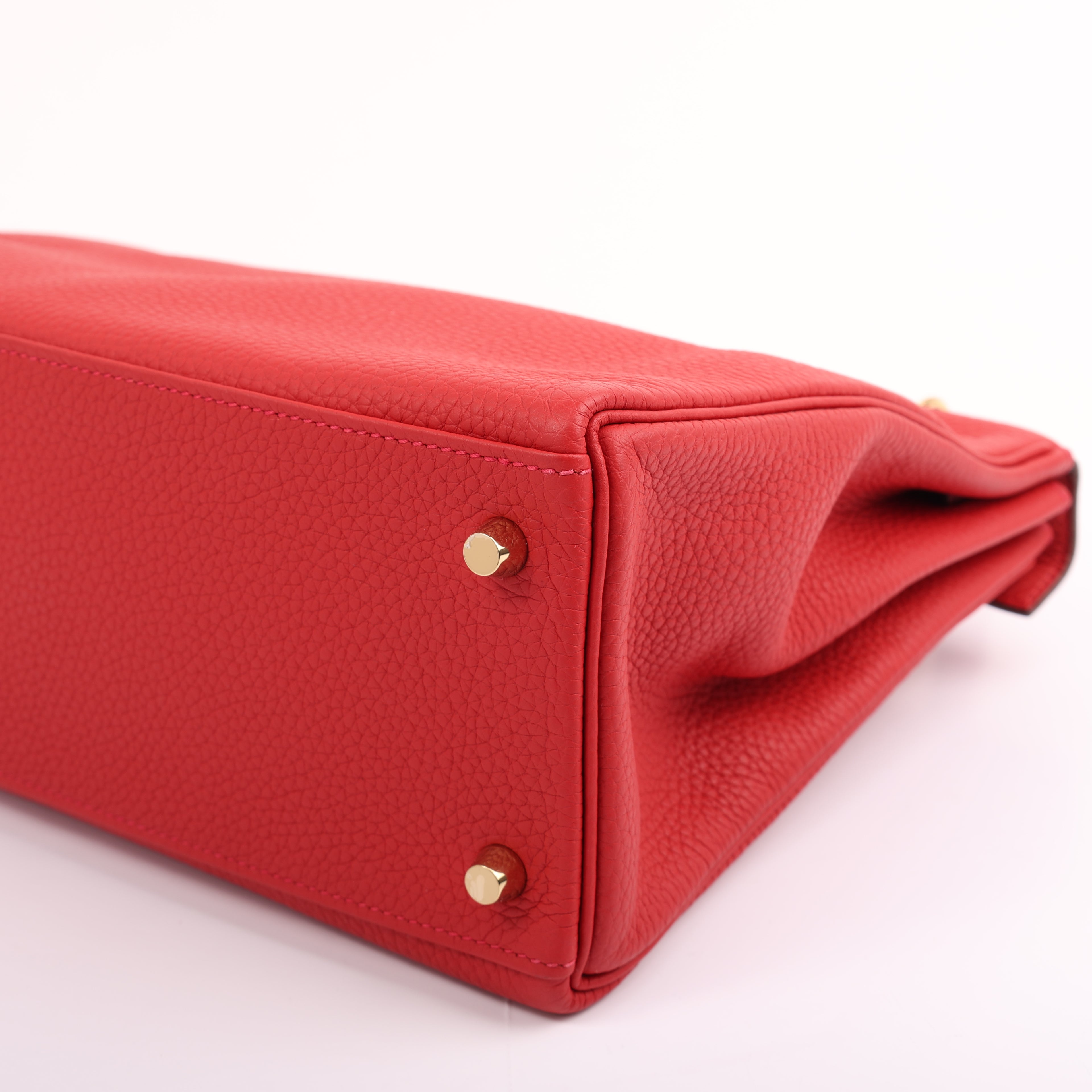 Hermès Vermillion Togo Retourne Kelly 28 (GHW | 2023)