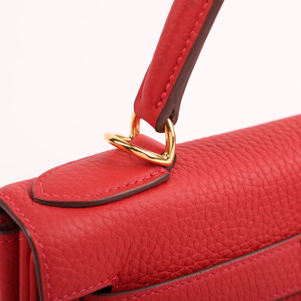 Hermès Vermillion Togo Retourne Kelly 28 (GHW | 2023)