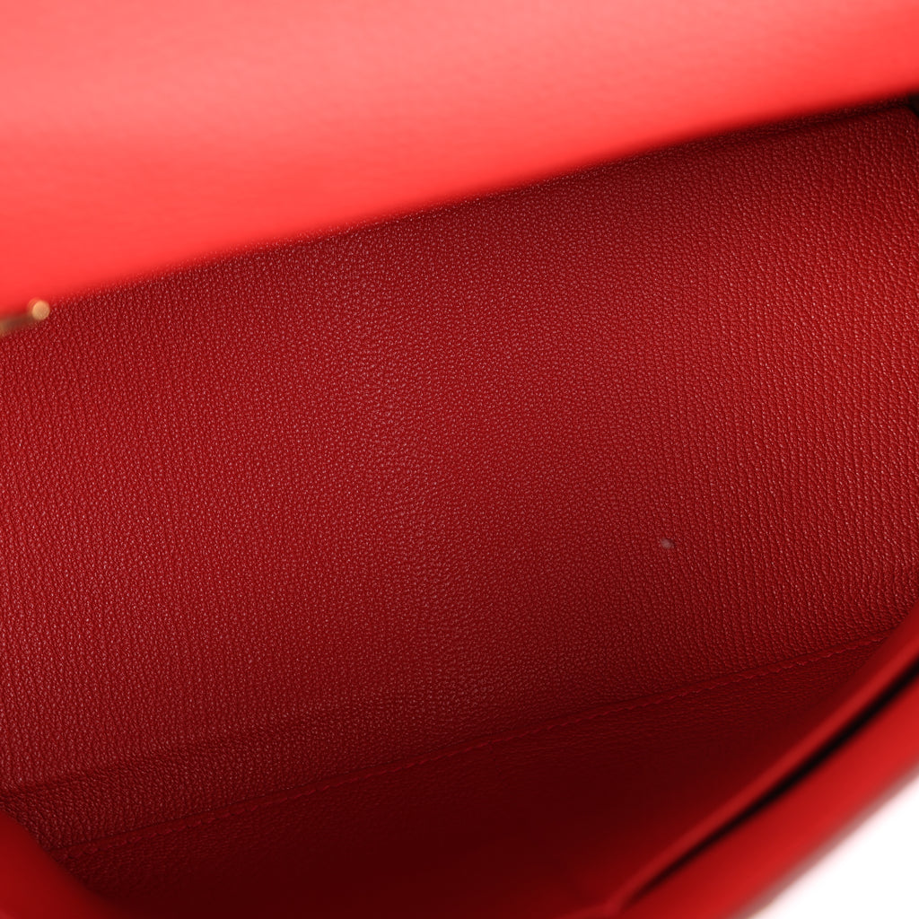 Hermès Vermillion Togo Retourne Kelly 28 (GHW | 2023)