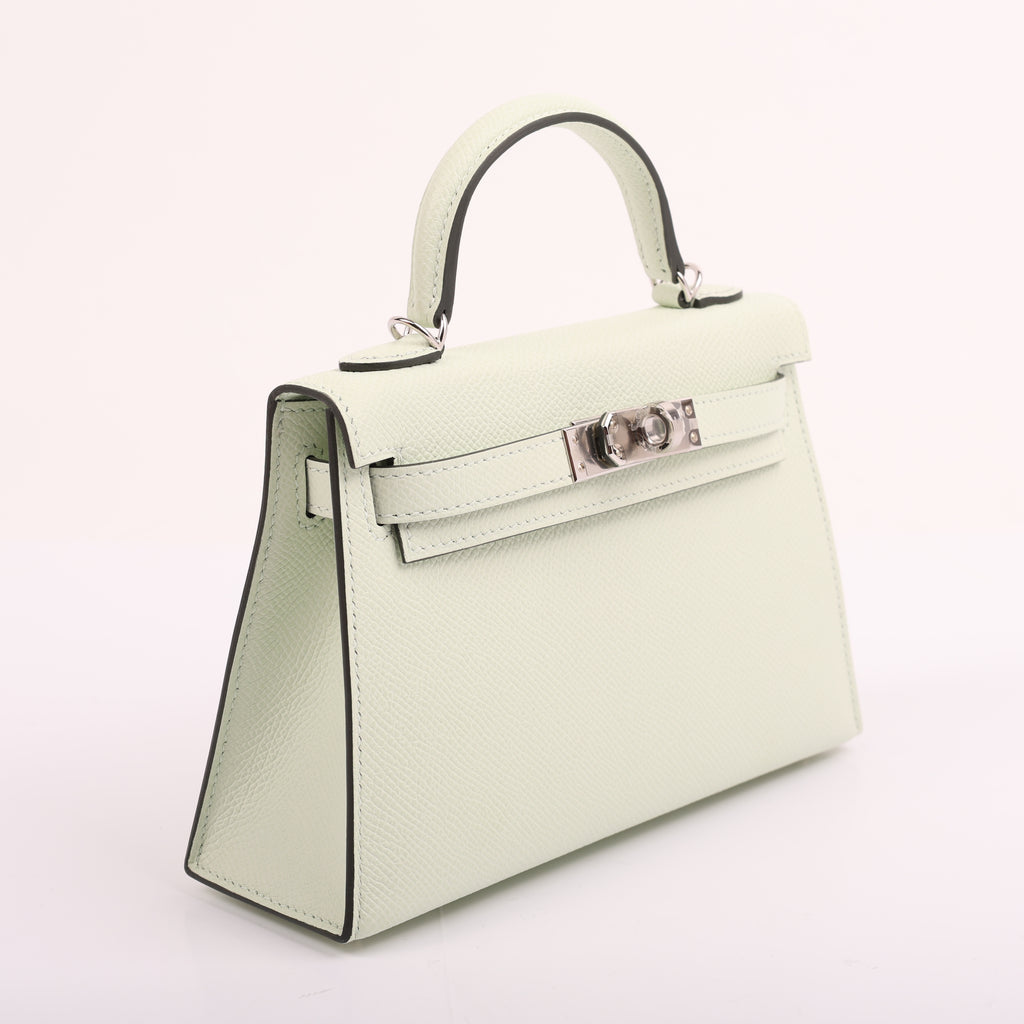 Hermès Vert Fizz Epsom Mini Kelly II 20 (PHW | 2022)
